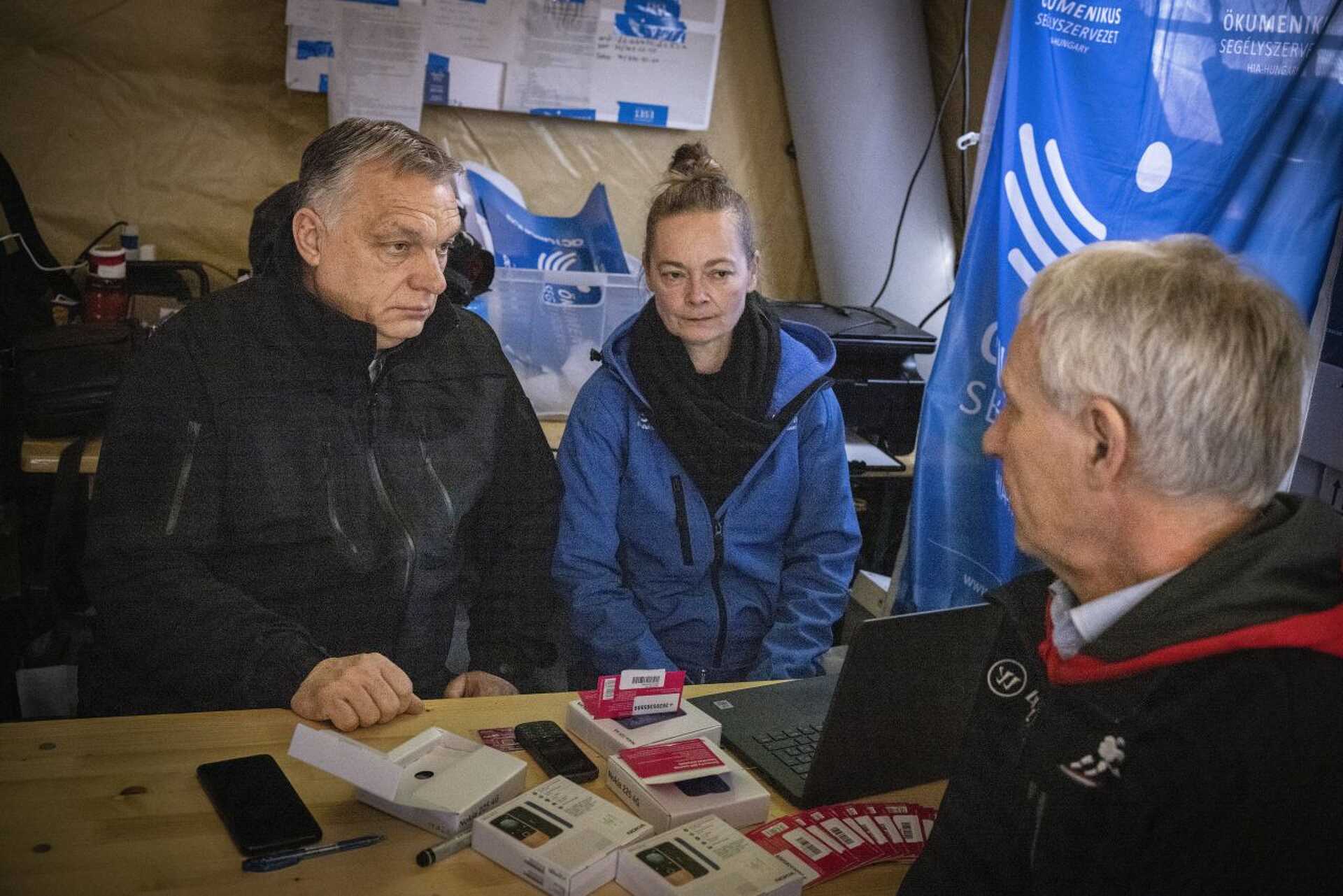 Orbán Viktor szemléje az ukrán határnál