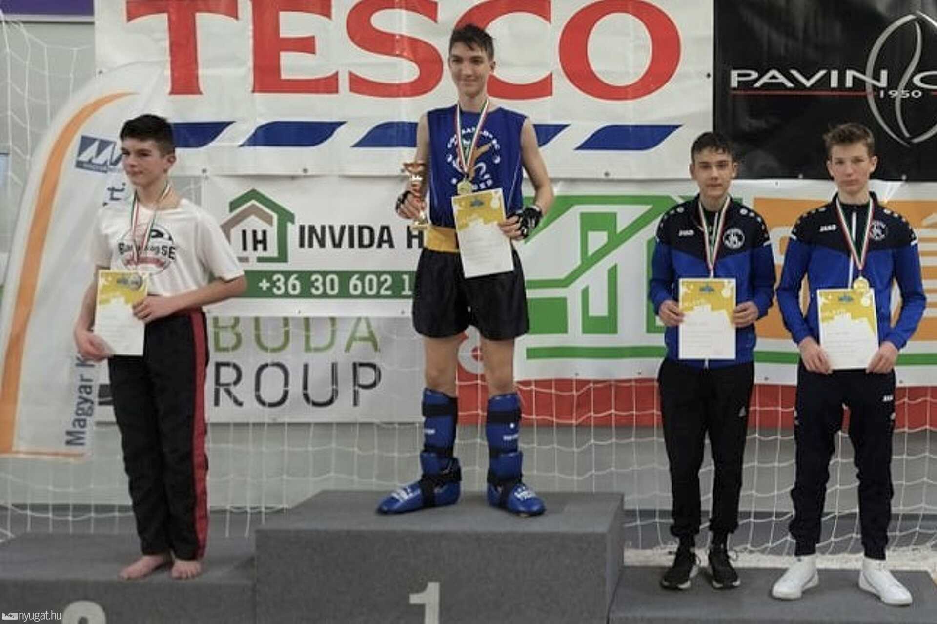 Skorpió Kick-box SE a békéscsabai Diákolimpián - Vörös Márton és Budai Norbert a dobógón