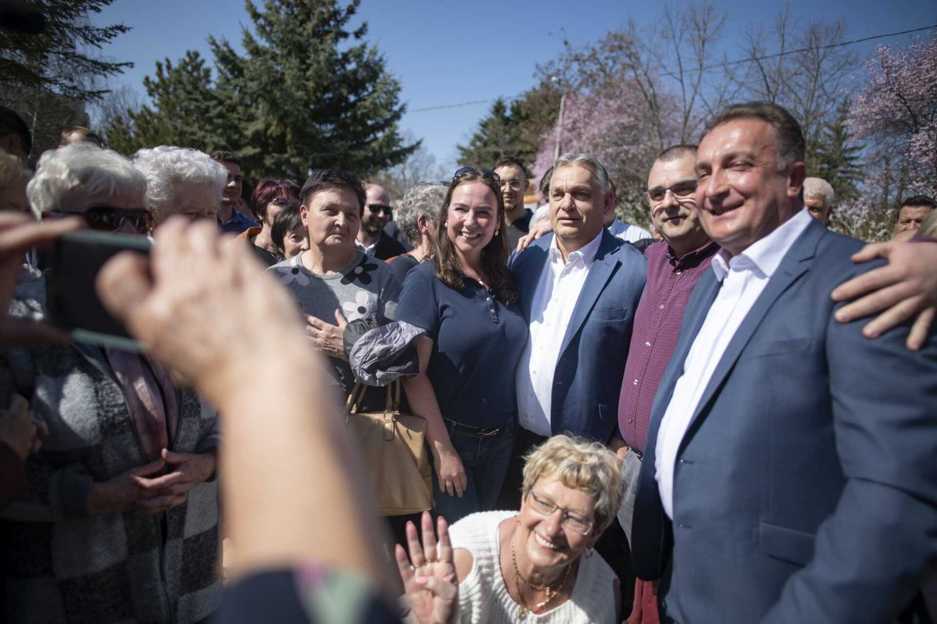 Orbán Viktor győri választókkal találkozott