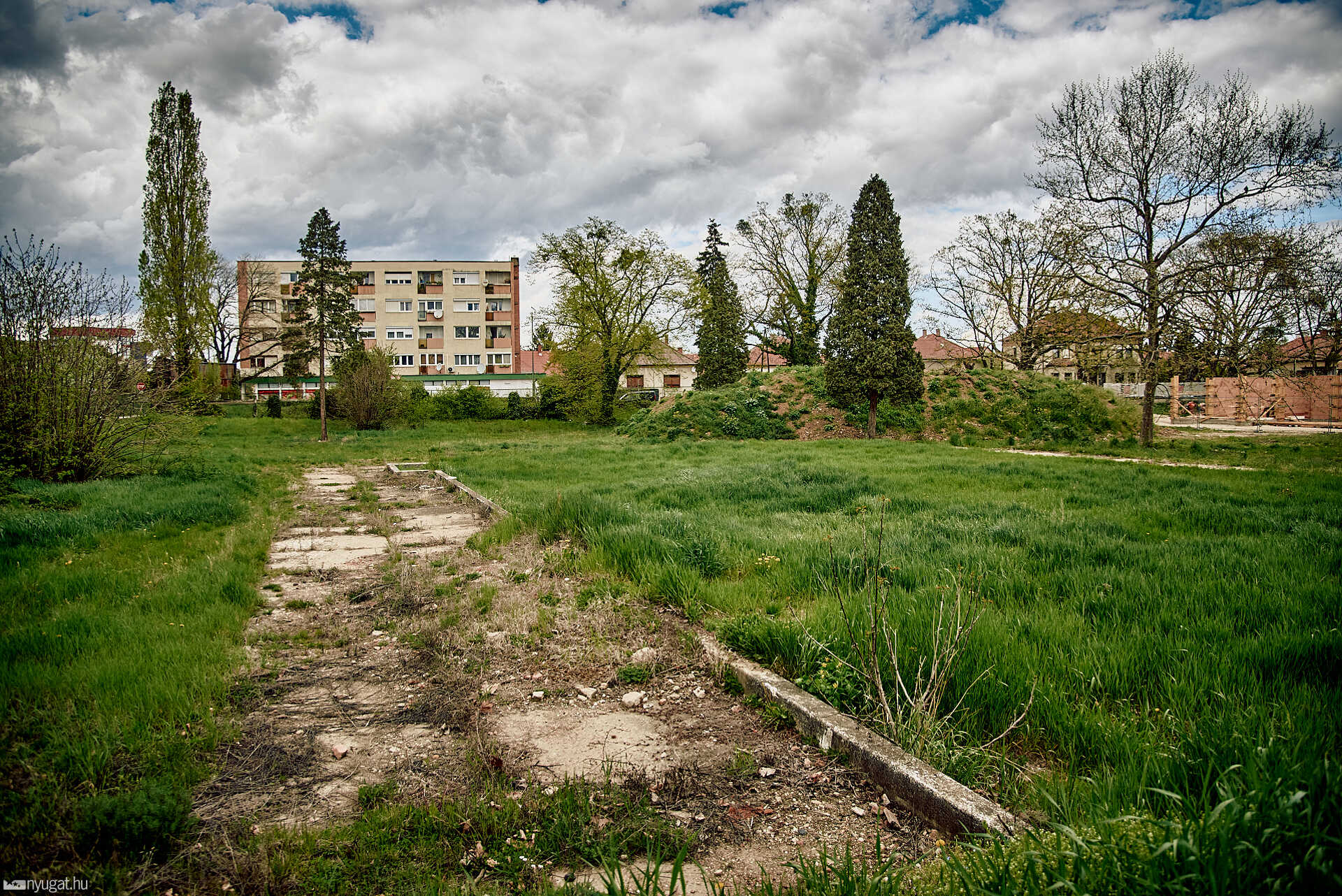 Készülő parkoló Szombathelyen
