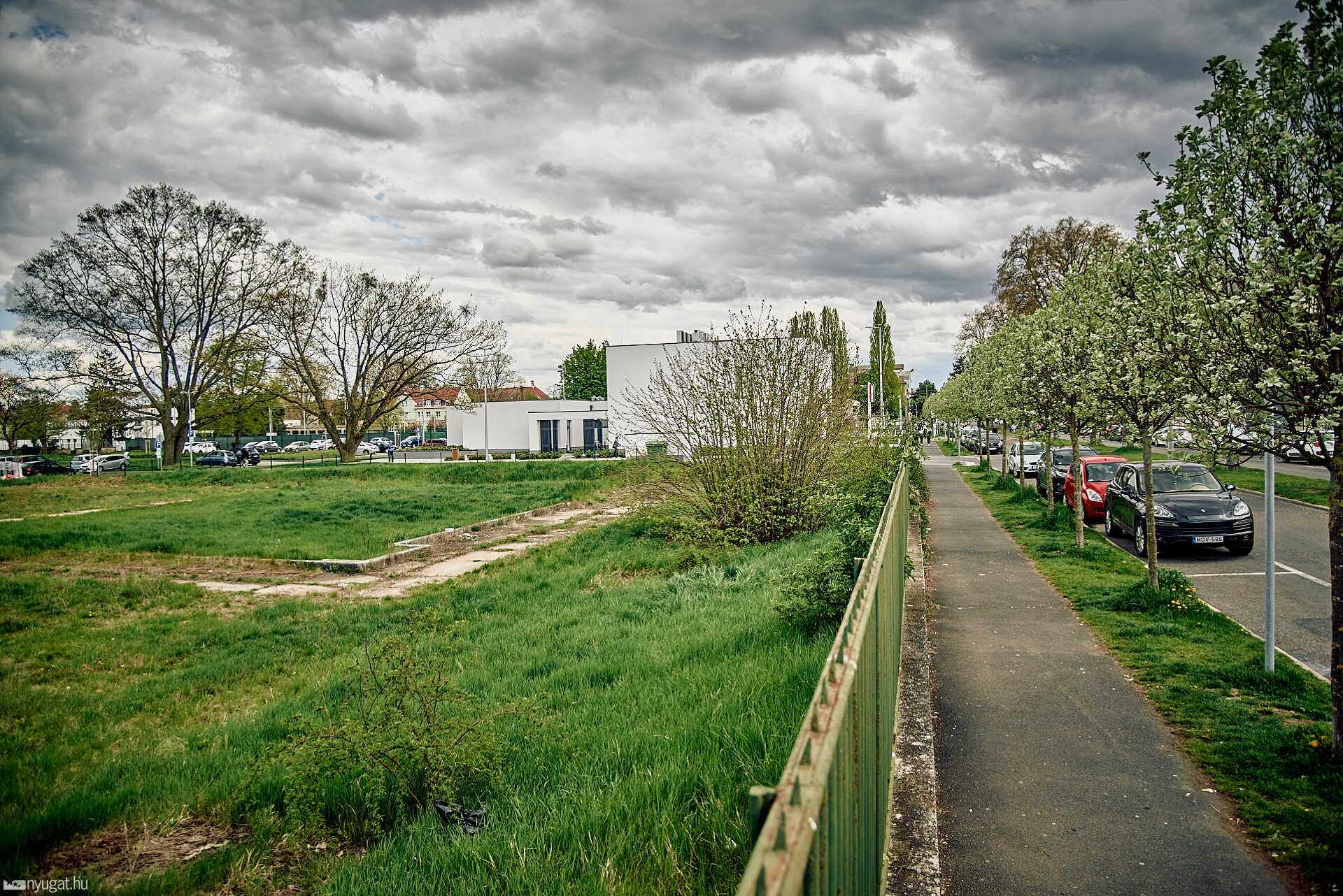 Készülő parkoló Szombathelyen