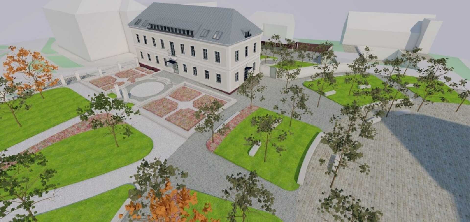 Szentgotthárd új templomtere, látványtervek
