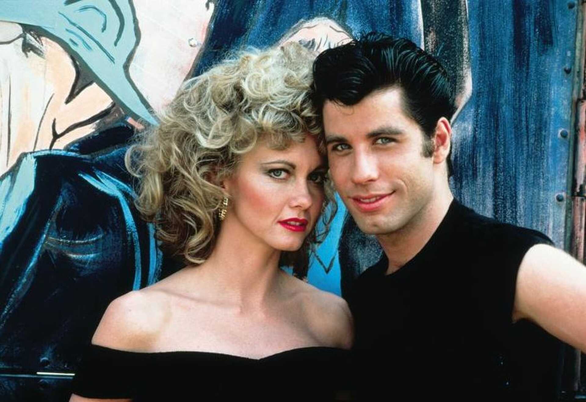 Olivia Newton-John és John Travolta a Grease című filmben