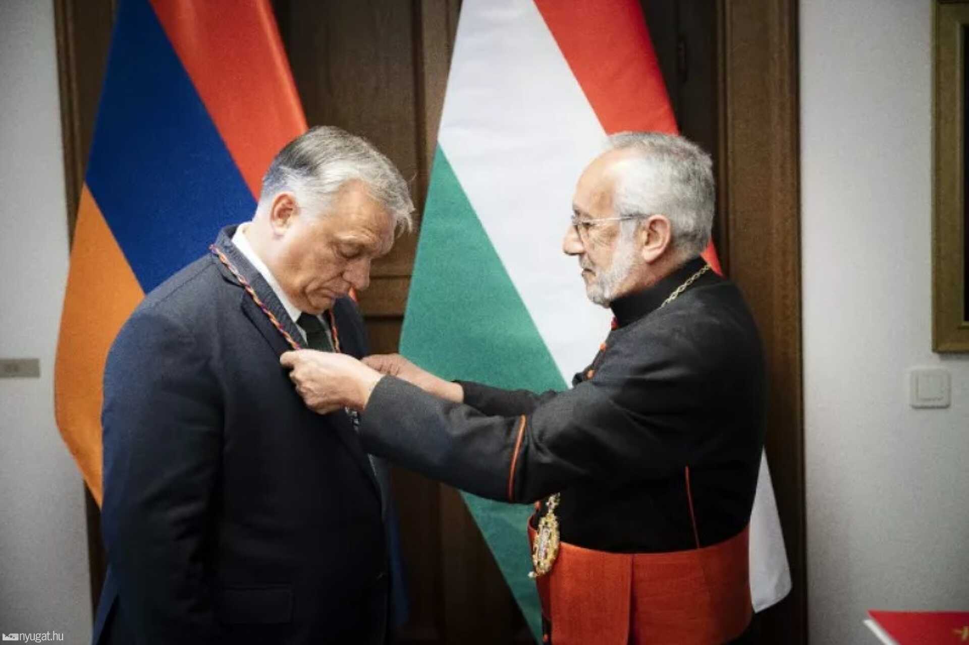Örmény kitüntetést kap Orbán Viktor
