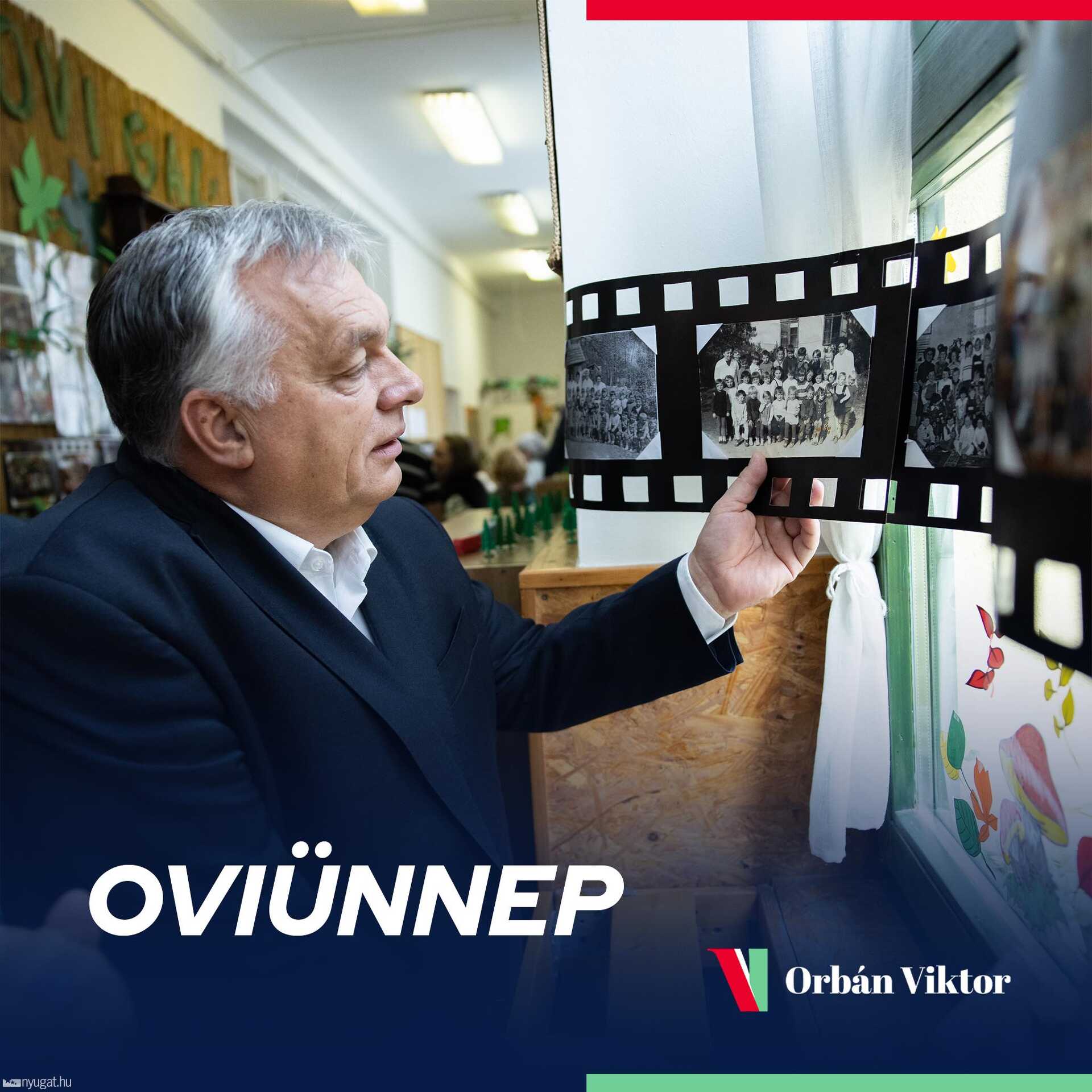 Orbán Viktor az óvodájában