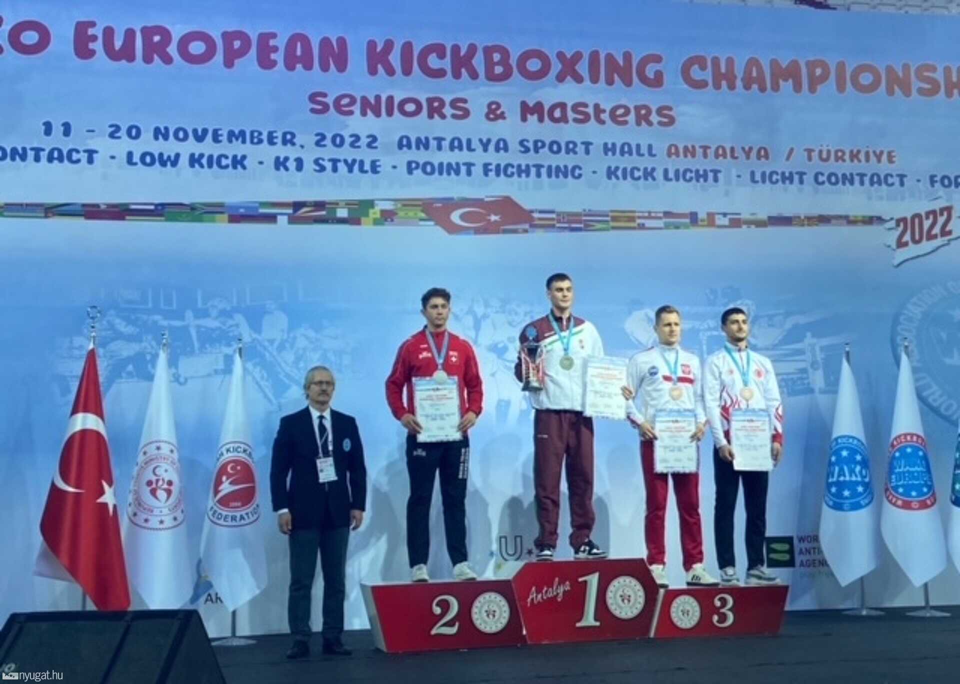 Szmolek Emánuel Európa bajnok (kick box)