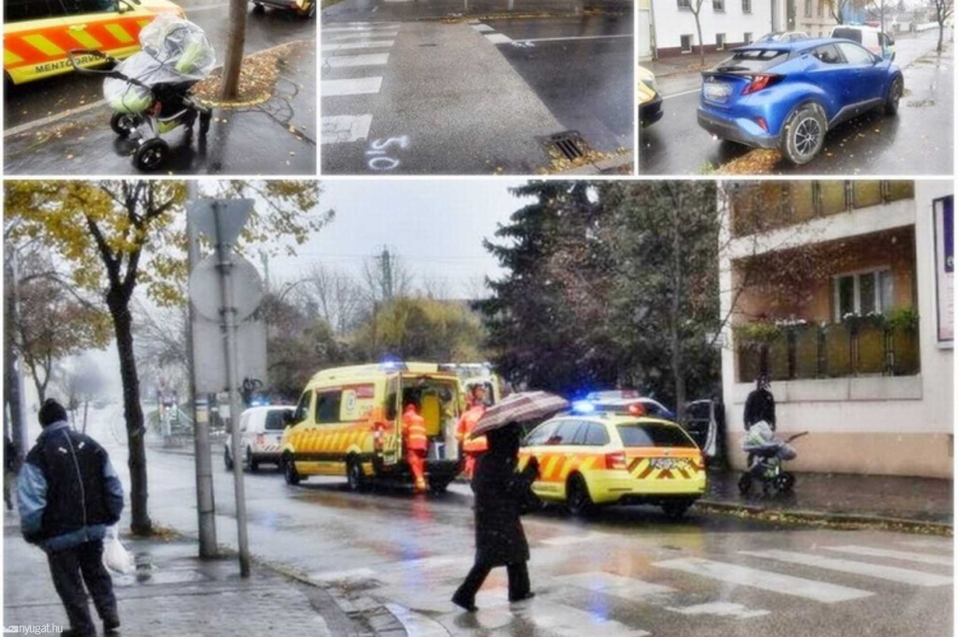 A rendőrség fotómontázsa a balesetről. 