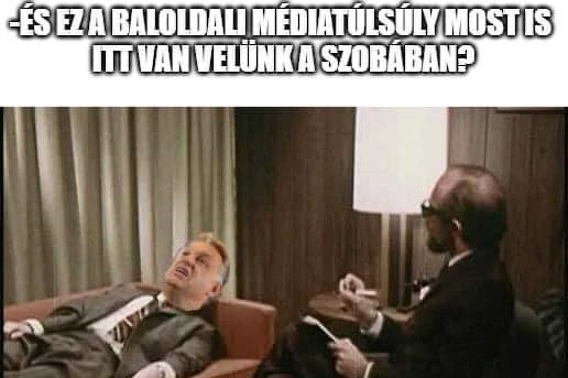 Orbán Viktor a pszichológusnál (mém)