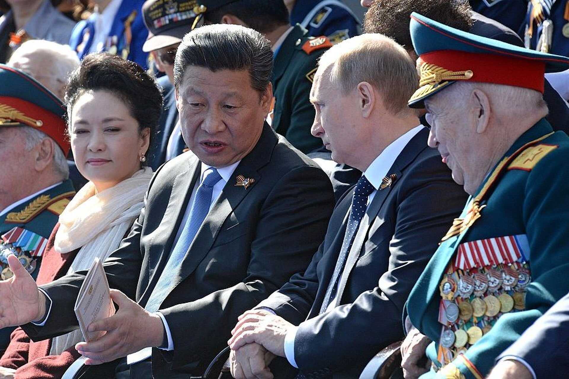 Hszi-Csin ping és Putyin 2015-ben Moszkvában