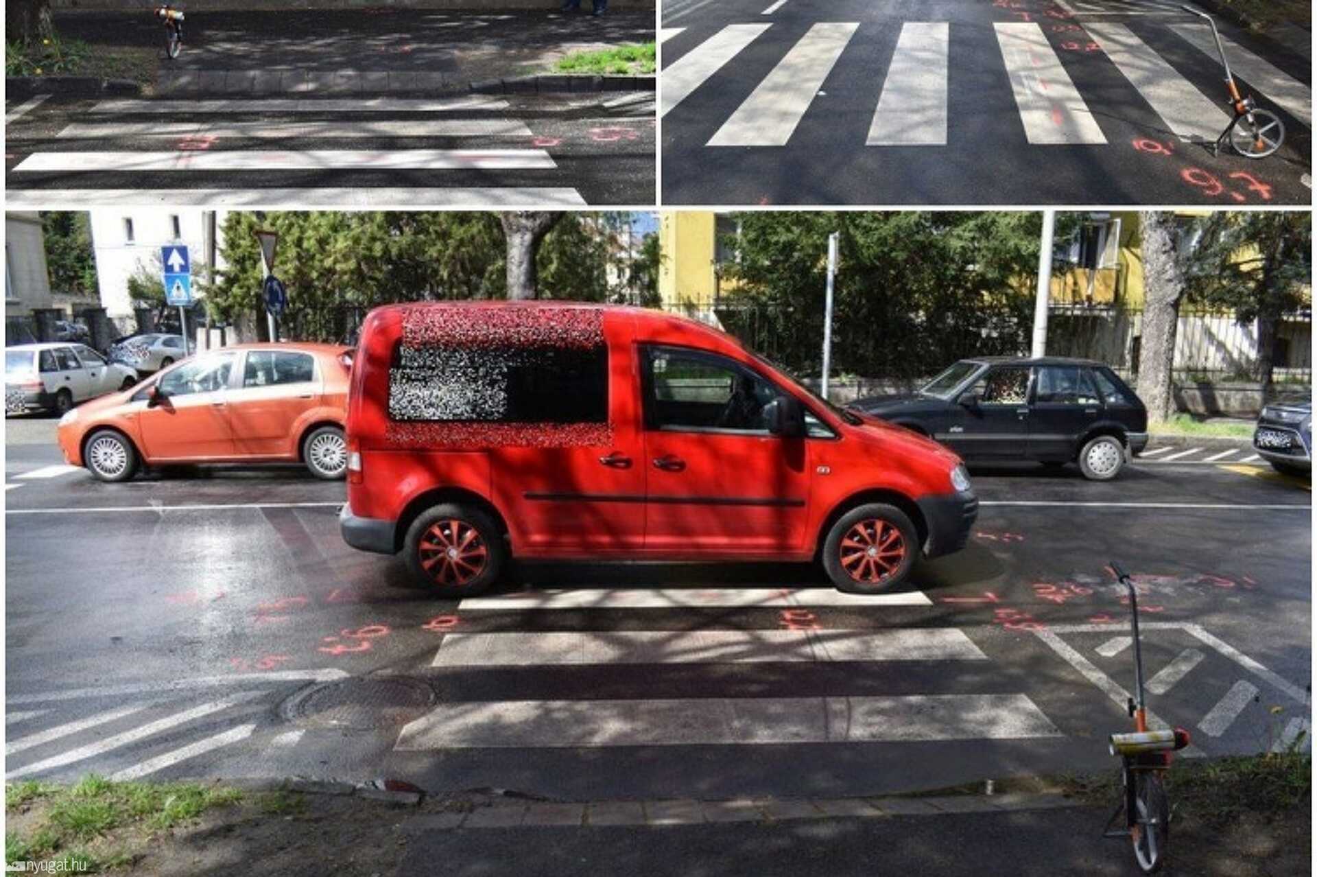 A Kossuth utca egyik gyalogátkelőhelyén történt a baleset.