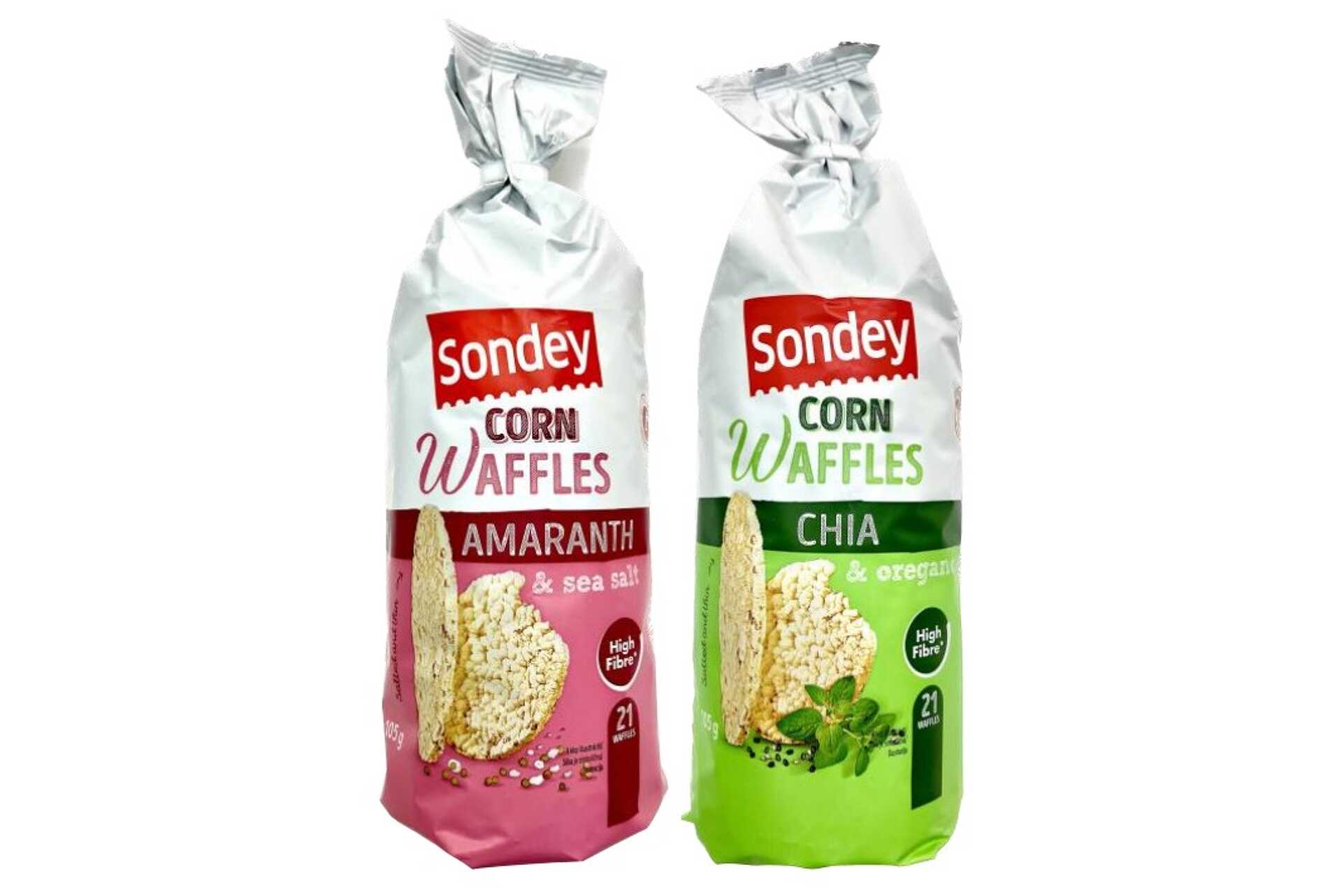 Sondey Kukorica tallér amaránt 105 g és Sondey Kukorica tallér chia 105 g