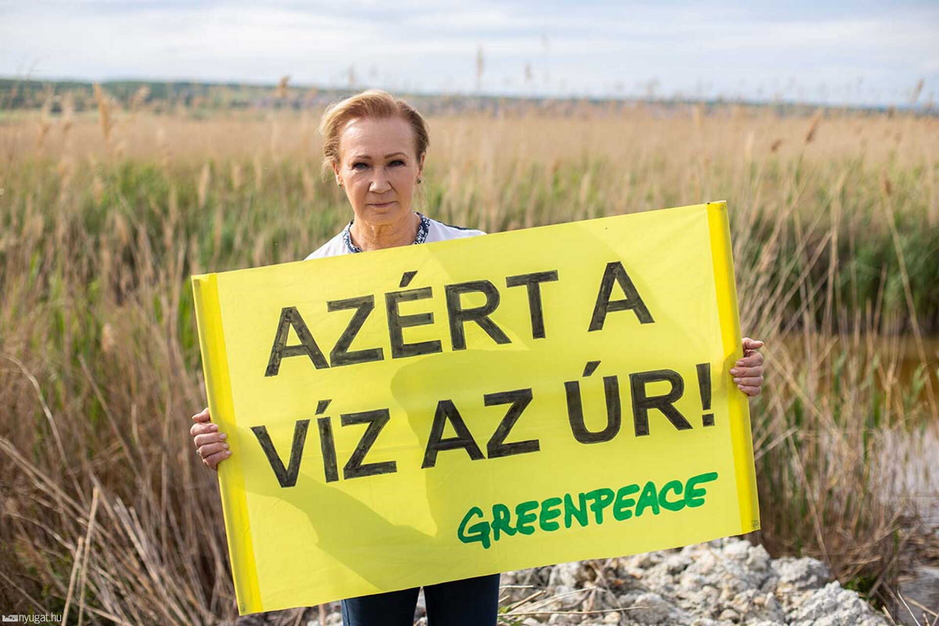 Udvaros Dorottya többször is kiállt a Fertőért.