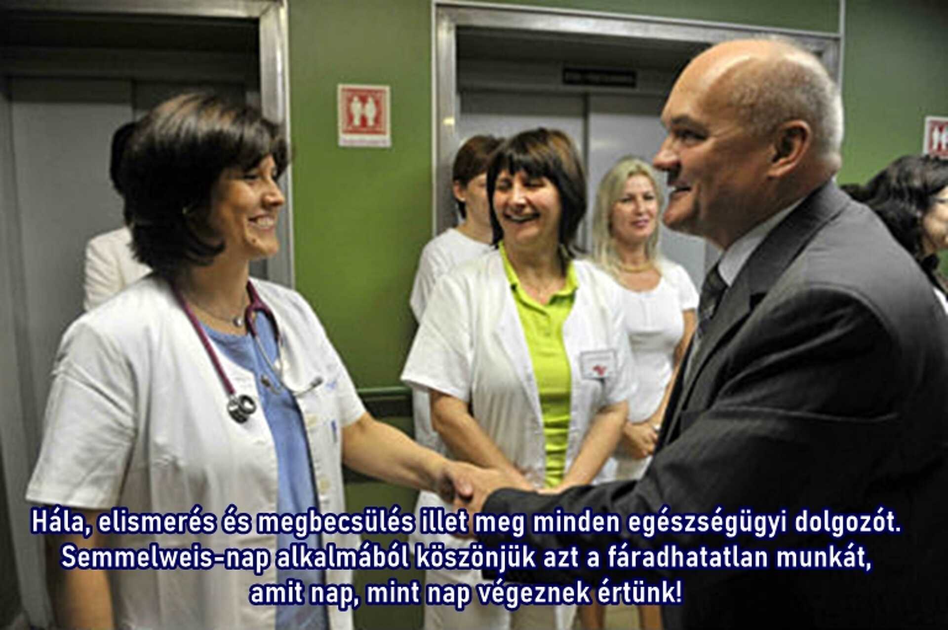 Hende Csaba köszönti az egészségügyi dolgozókat