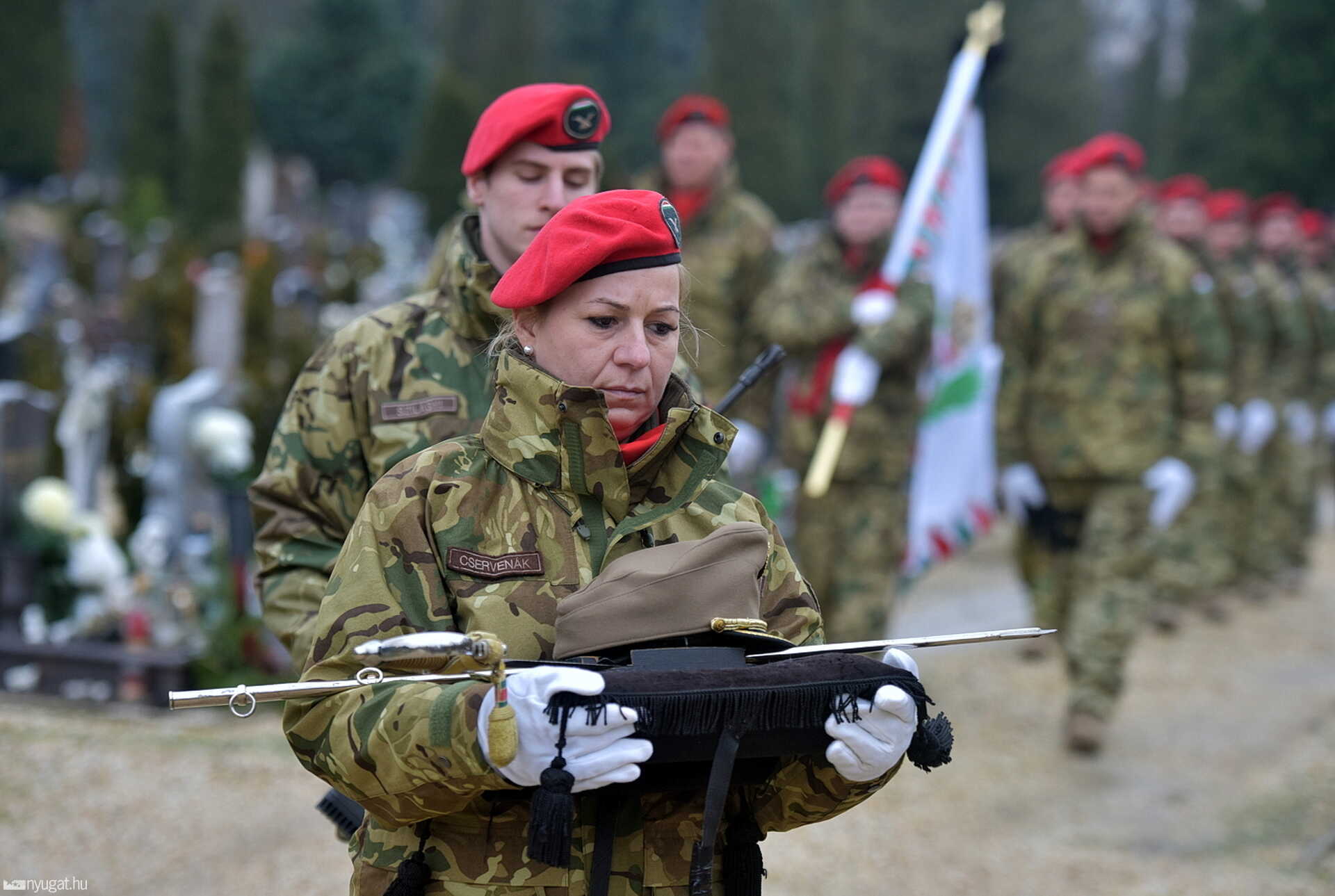 Katonai tiszteletadással búcsúztatták Jagadics Péter nyá. alezredest Szombathelyen