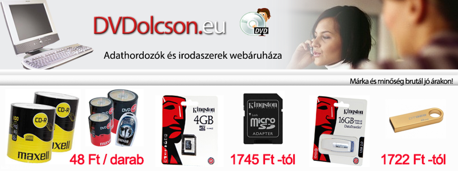 Minőségi adathordozók brutál jó áron!