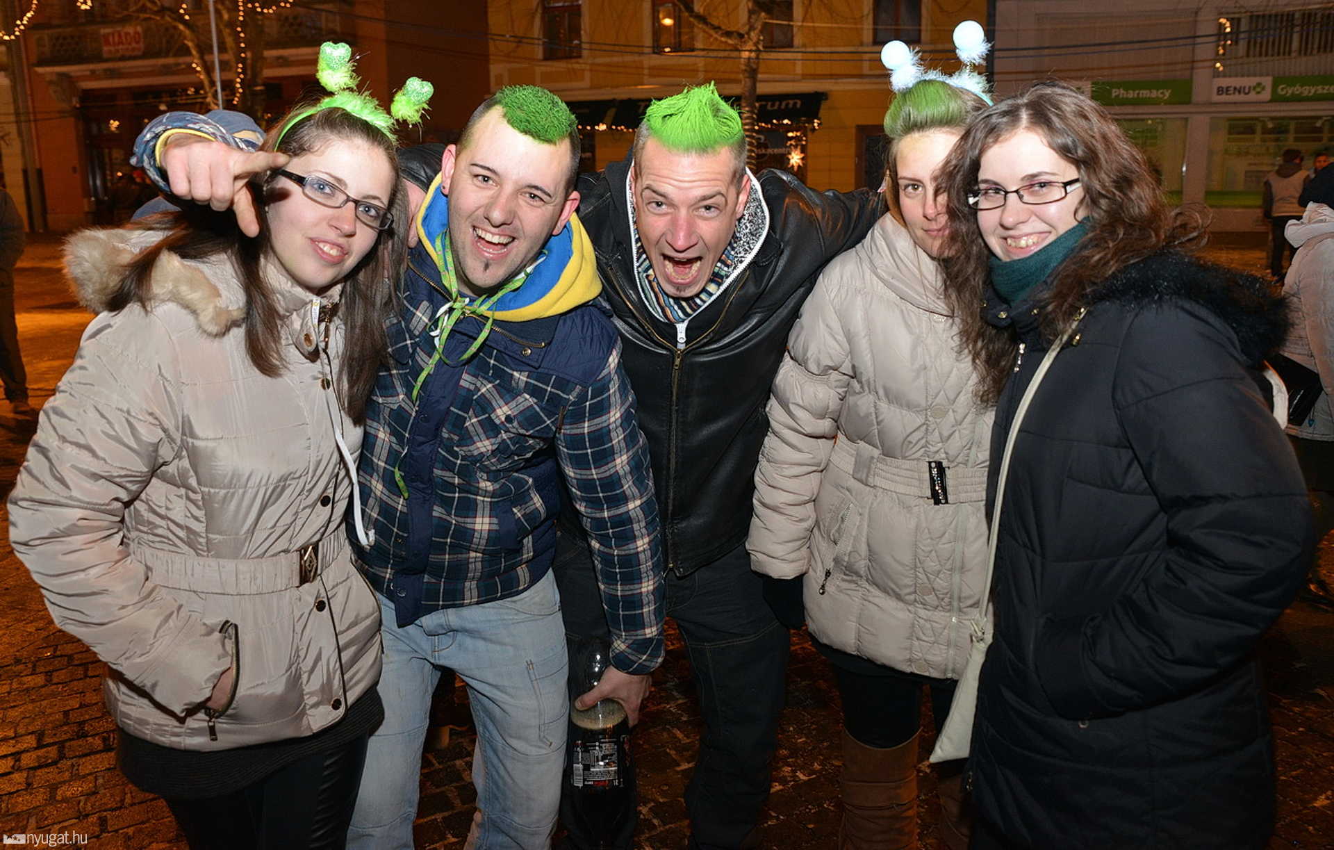 Újévi utcabál Szombathelyen 2015-ben
