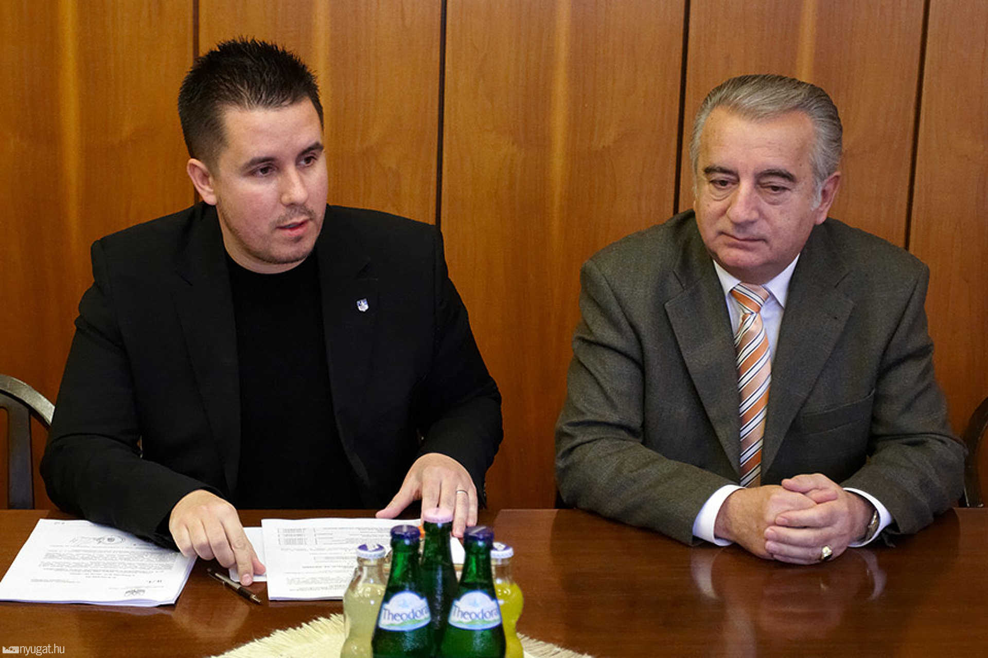 Czeglédy Csaba és Németh Kálmán sajtótájékoztatója