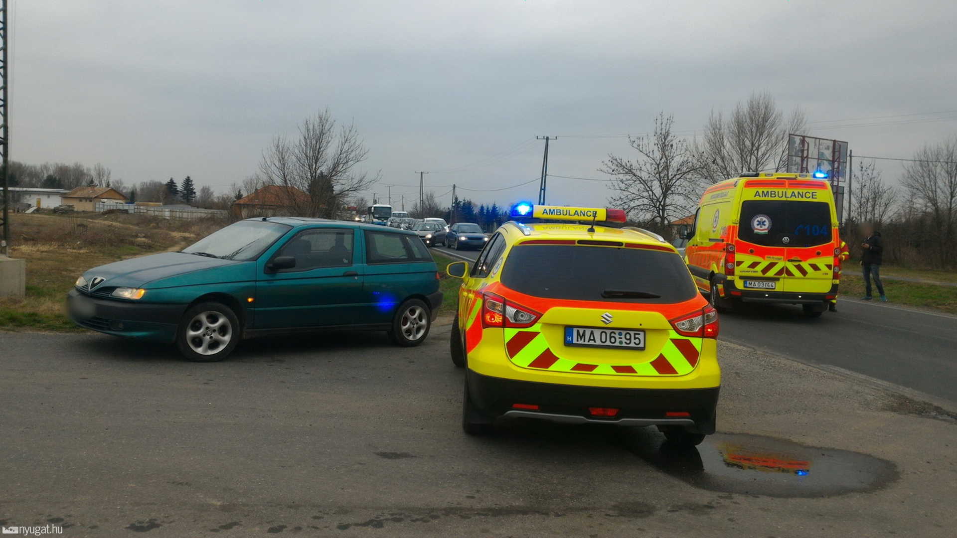 Szendvicsbaleset Szombathely határában