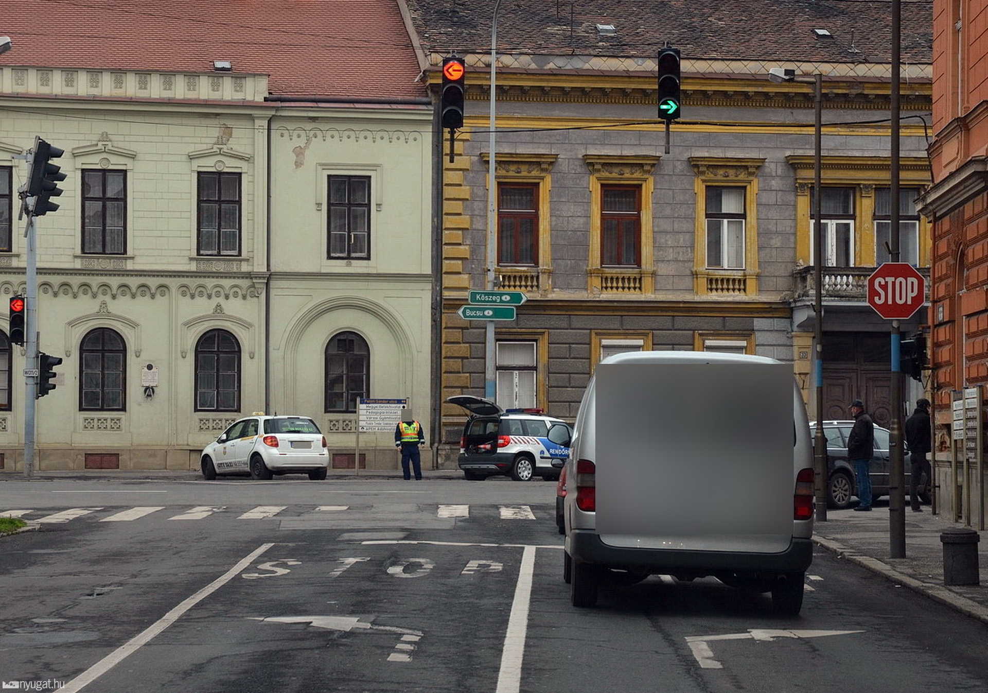 Szélütést kapott a taxisofőr Szombathelyen