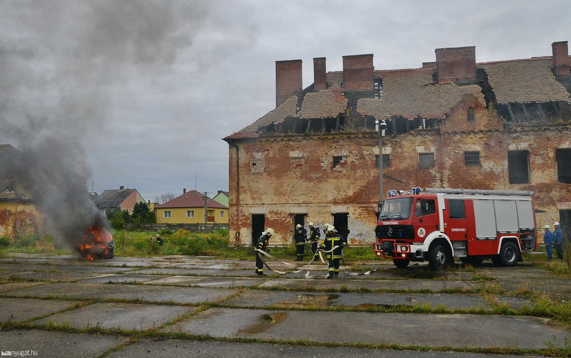 Polgári védelmi gyakorlat Szombathelyen 