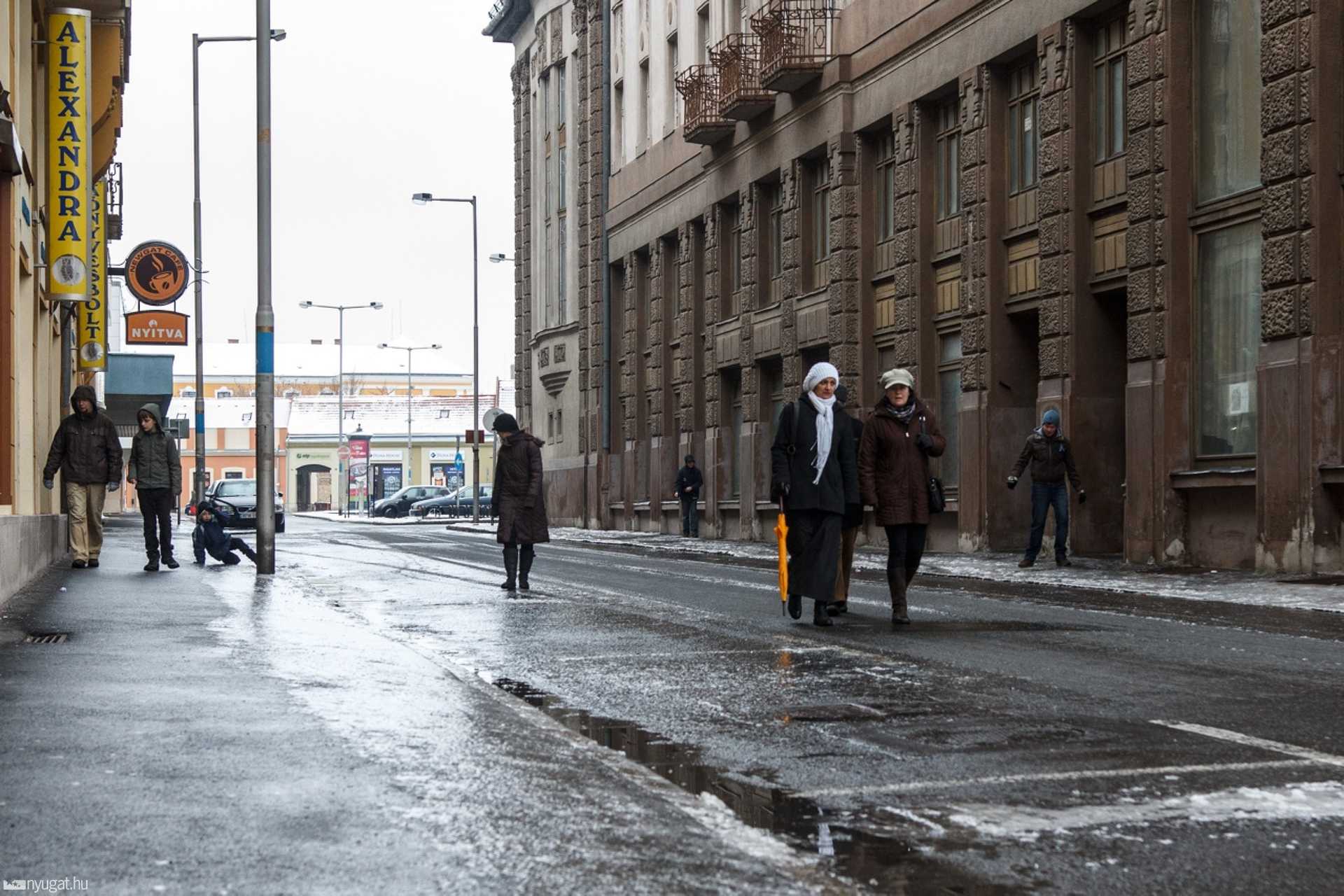 Jeges belváros február másodikán
