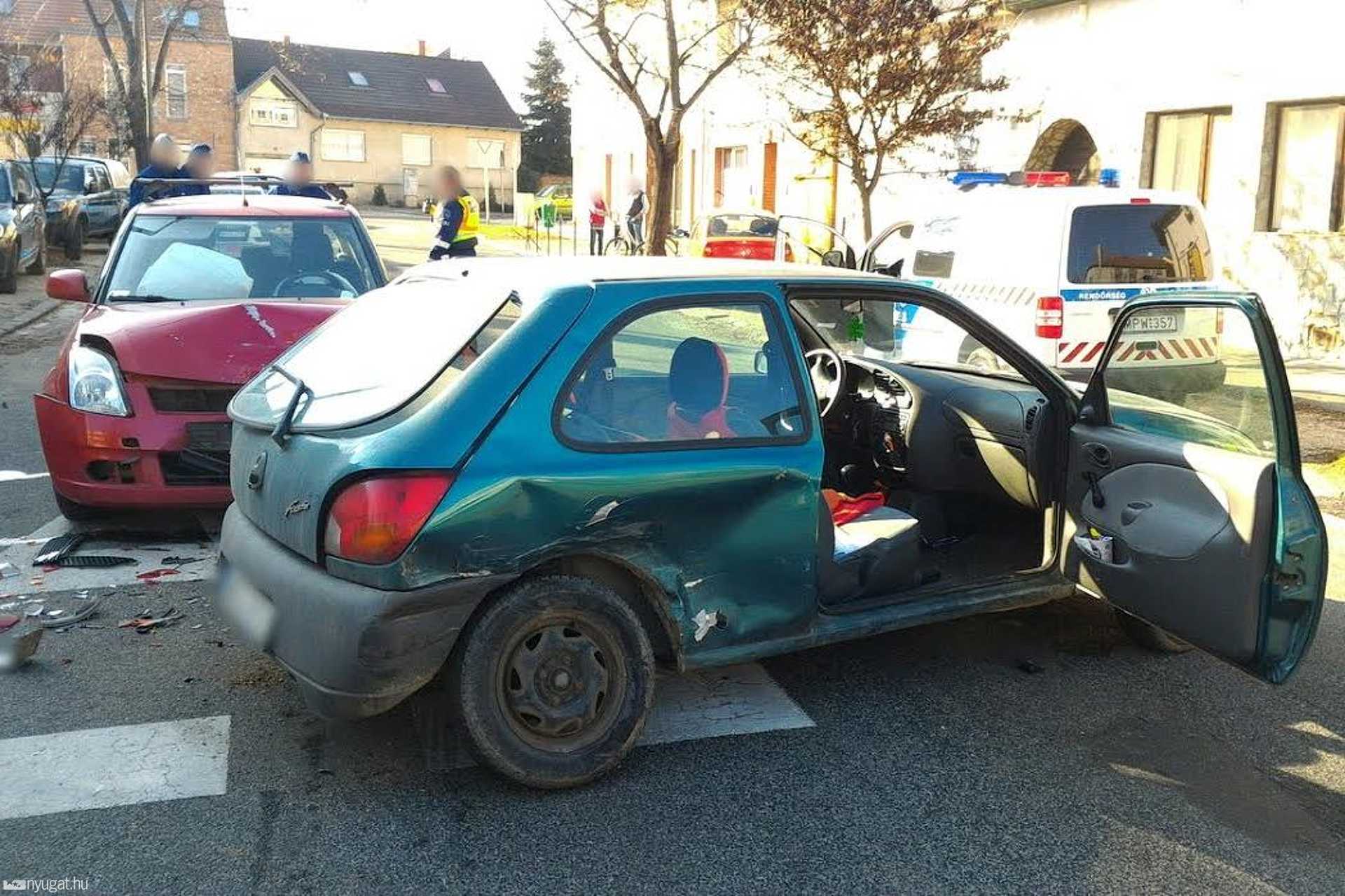 Baleset a Rákóczi Ferenc utcában