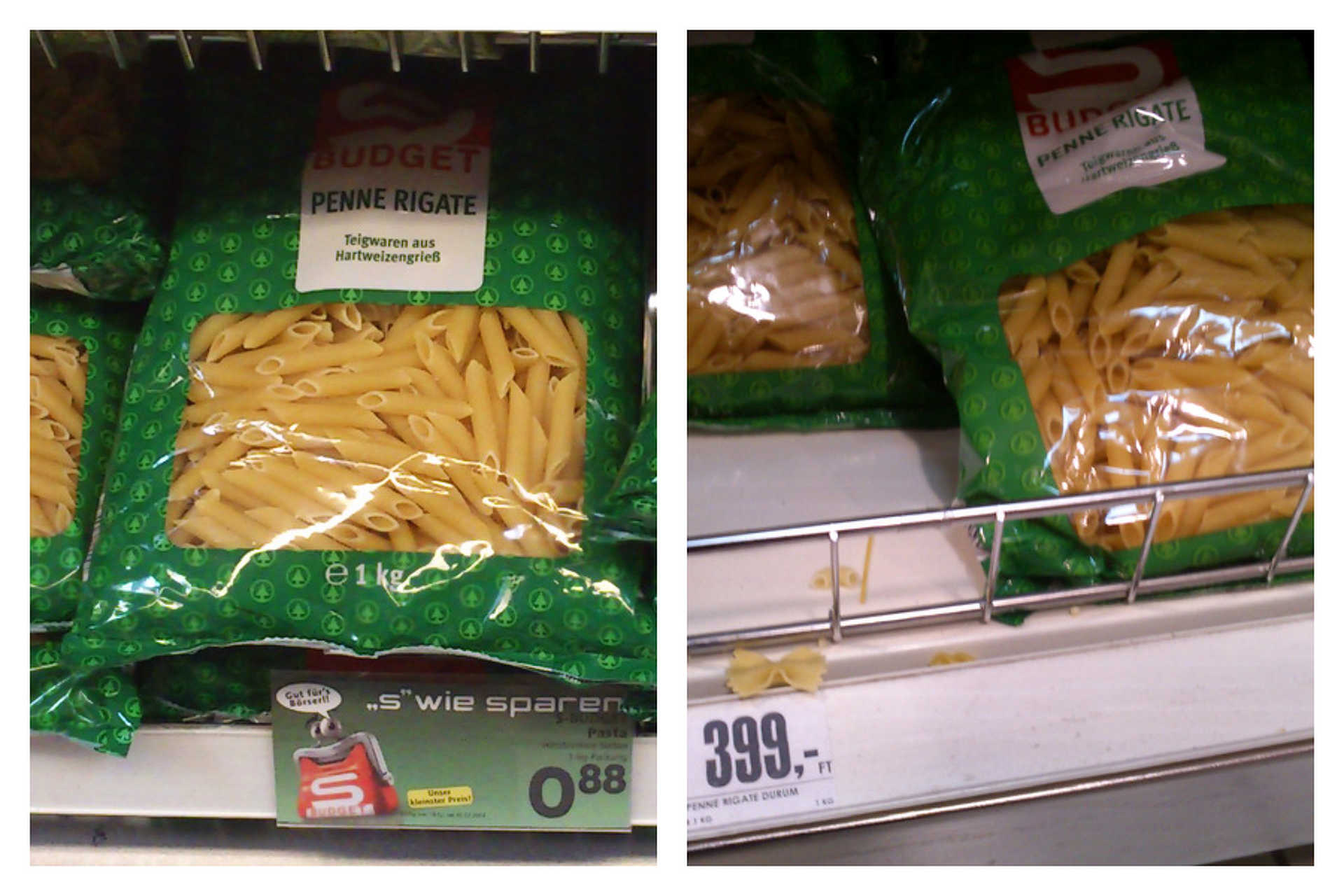 Spar árak - Ausztria és Magyarország