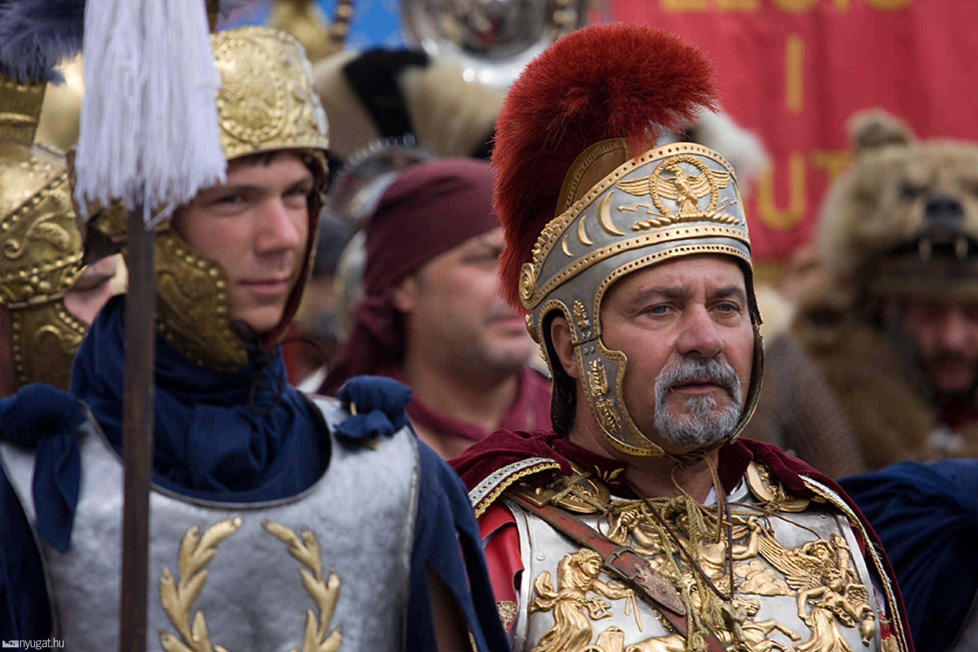 A legio és a római asszonyok indulásra készek