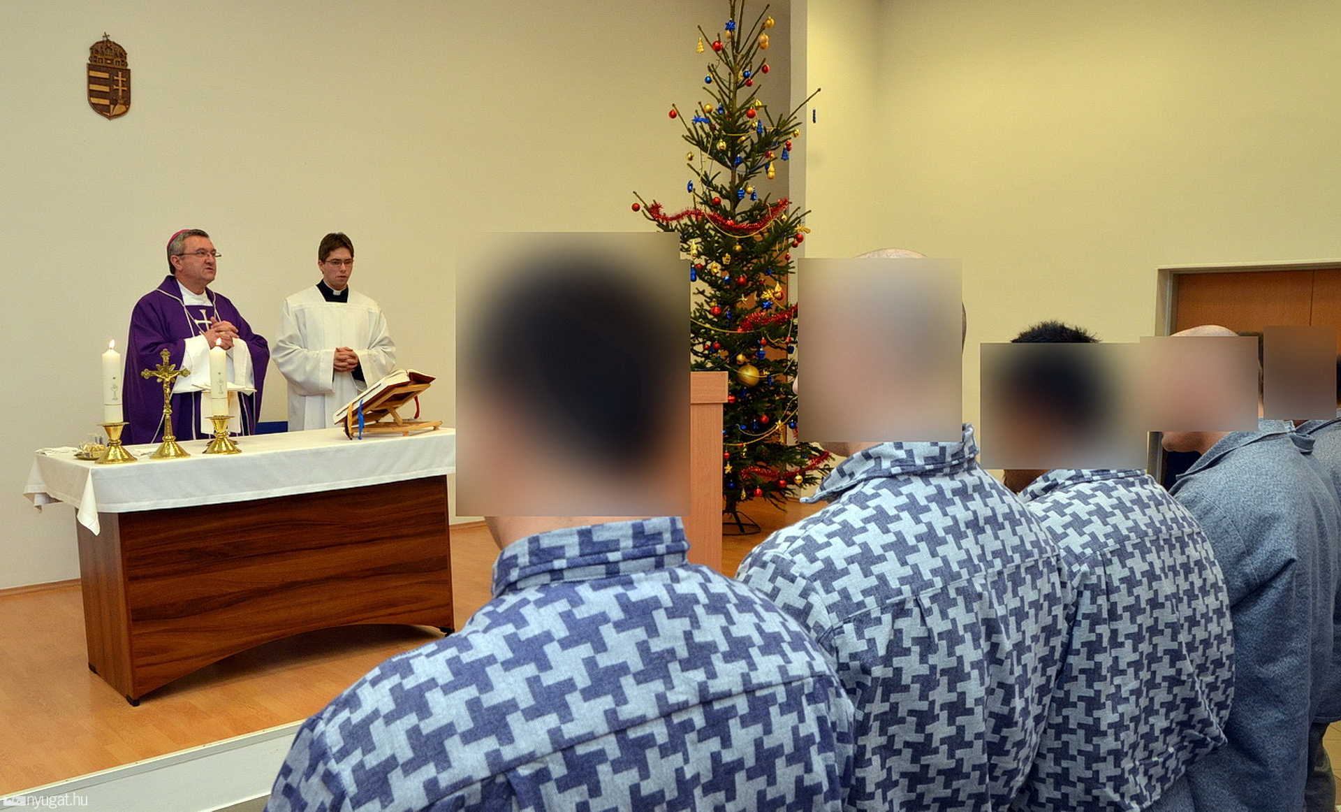 Imahely szentelés és mise a szombathelyi börtönben