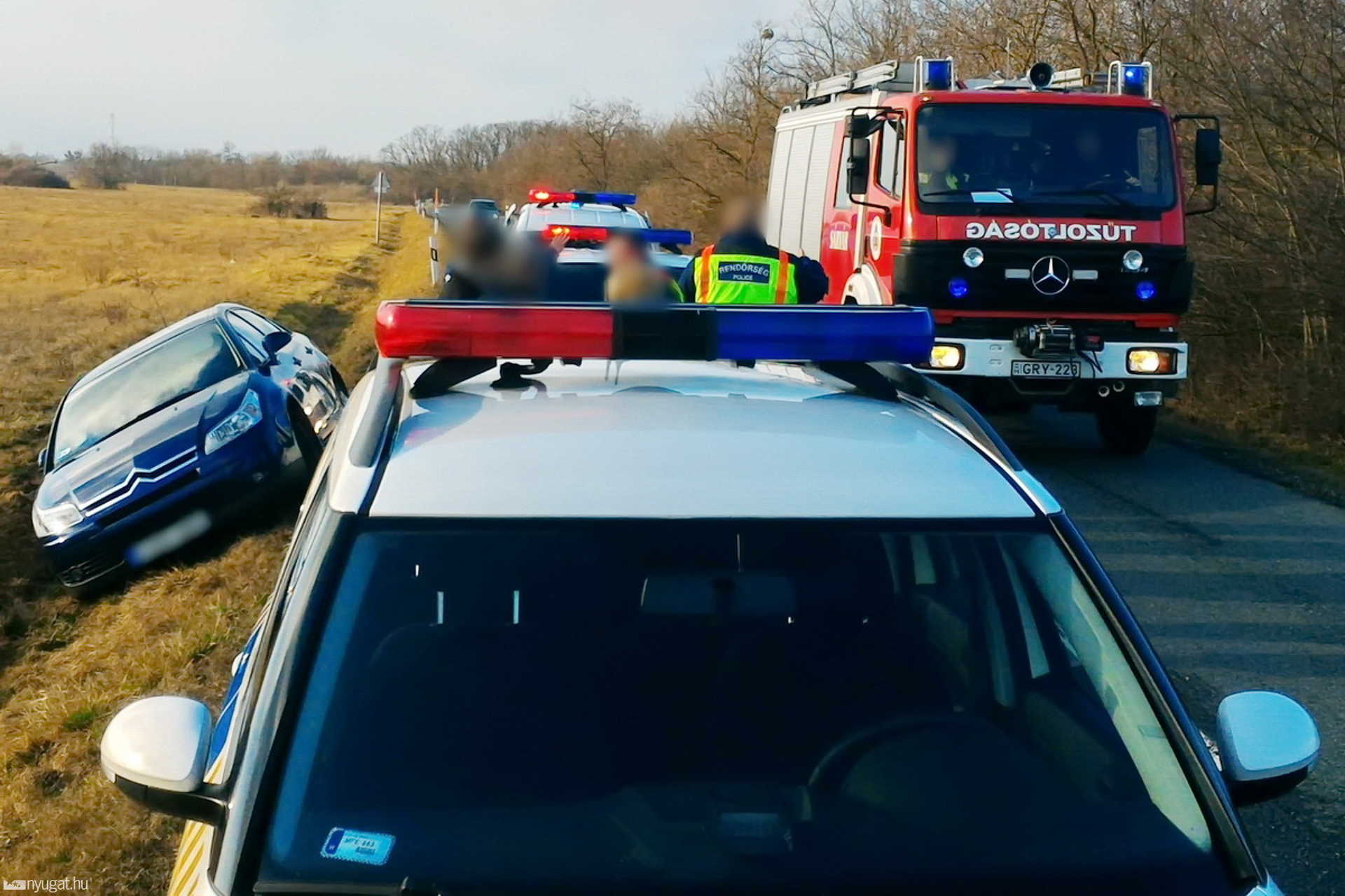 Baleset Csempeszkopács mellett