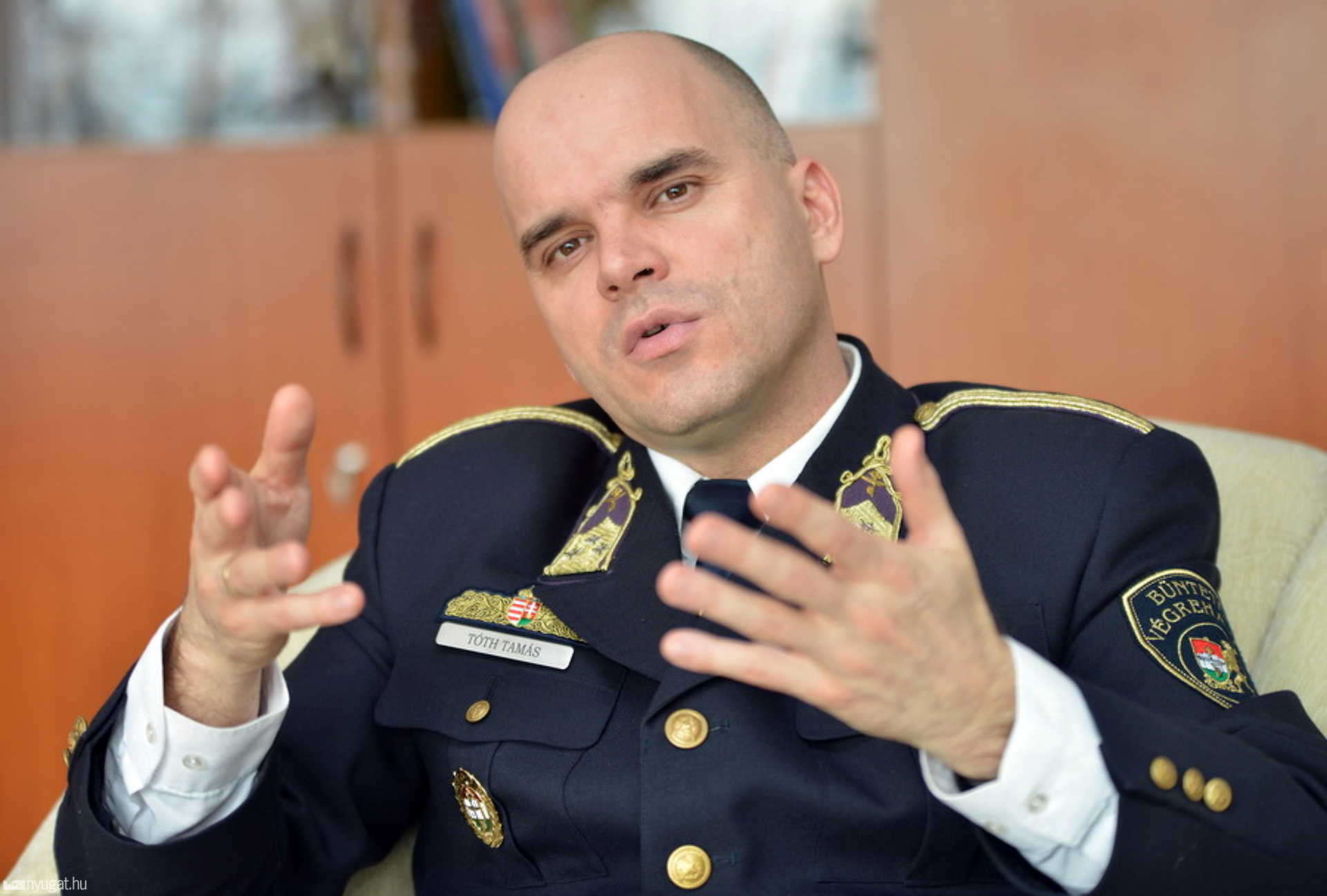 Tóth Tamás ezredes, a Szombathelyi Országos BV-intézet új parancsnoka 