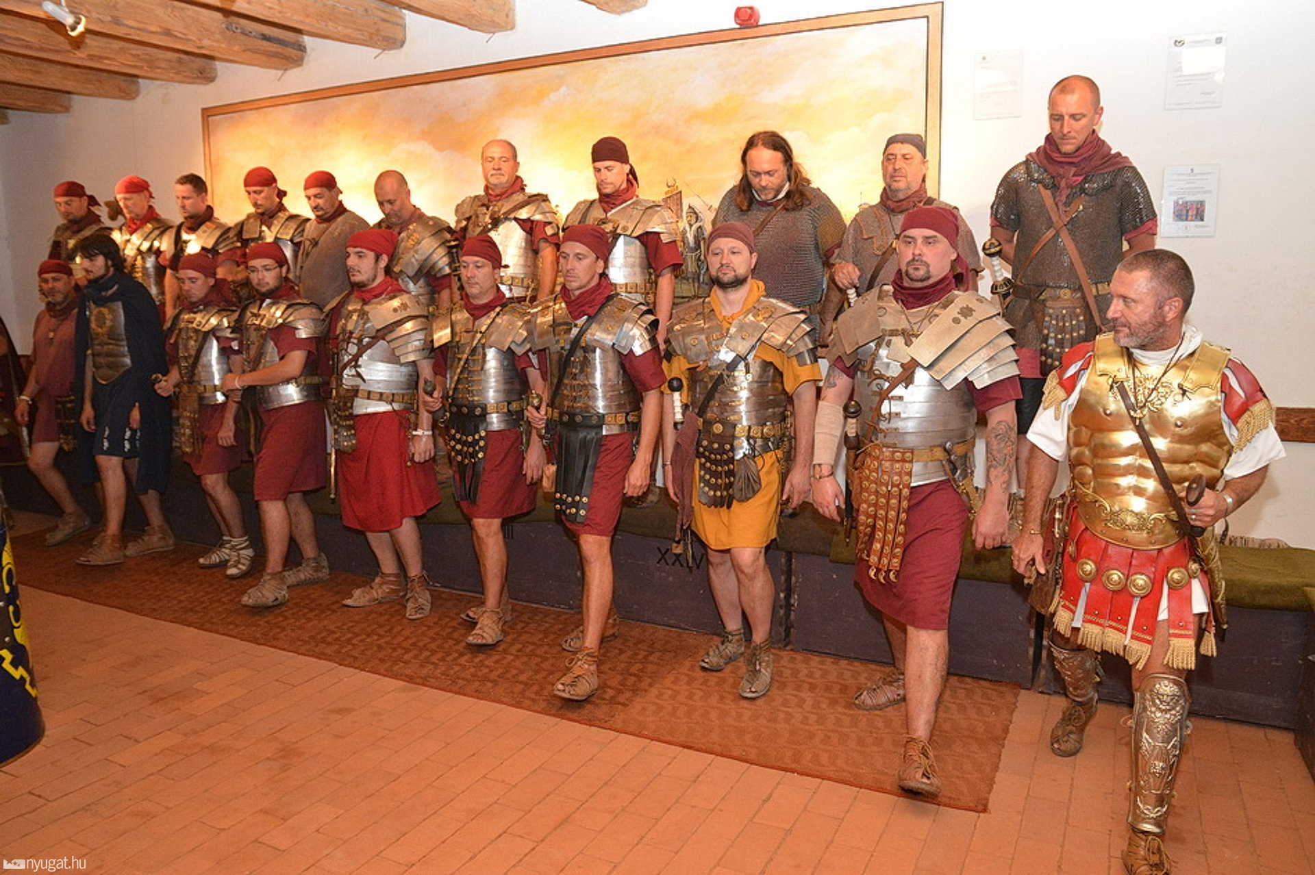 Óriás festményt kapott a Savaria Legio
