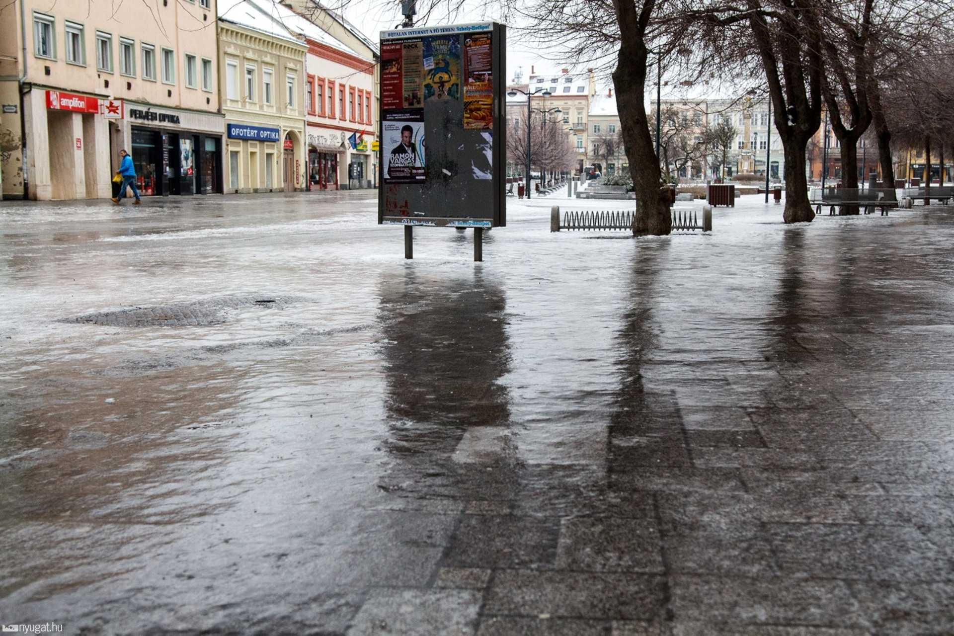 Jeges belváros február másodikán