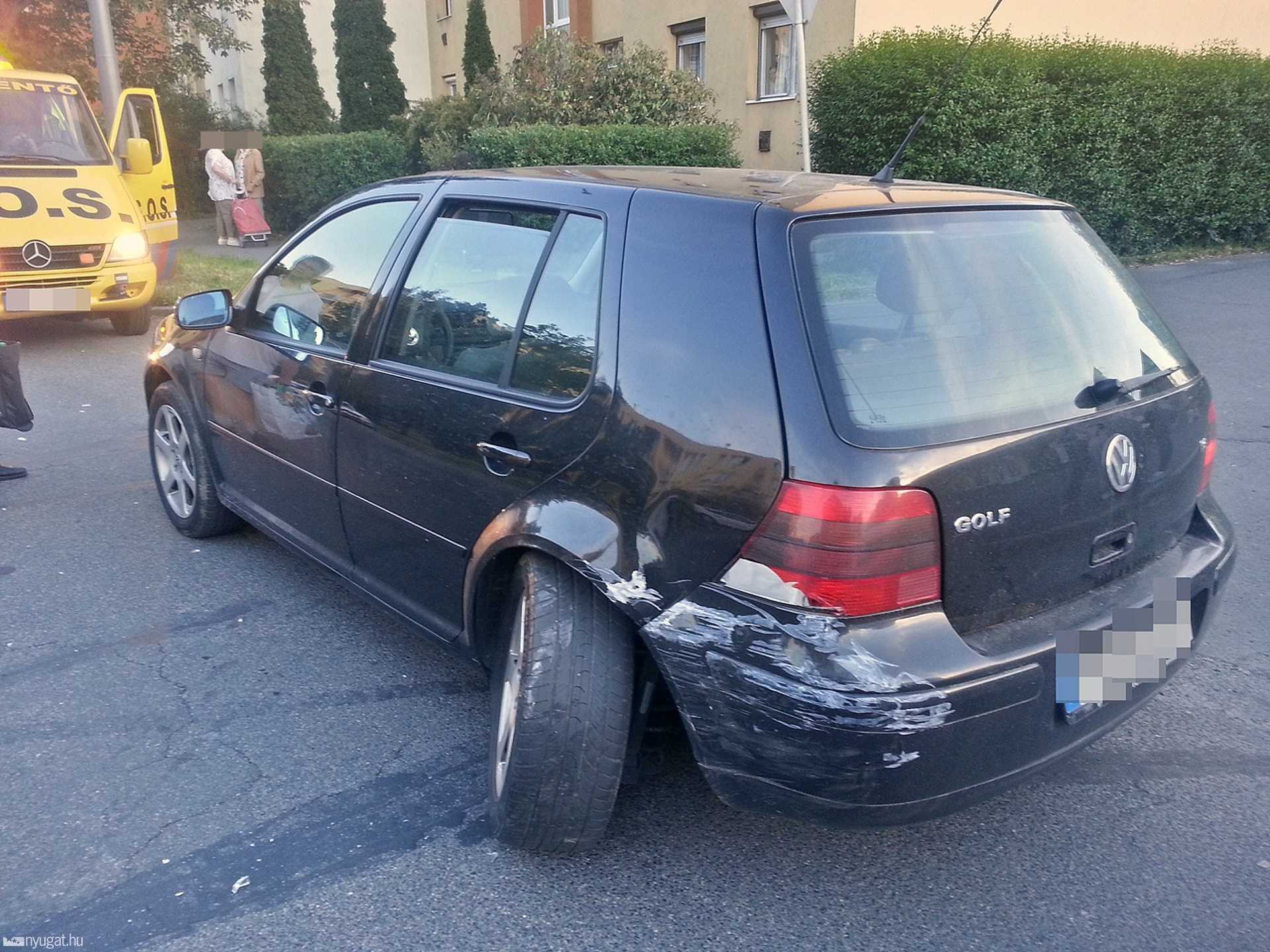 Baleset Szombathelyen a Károly Róbert utcában