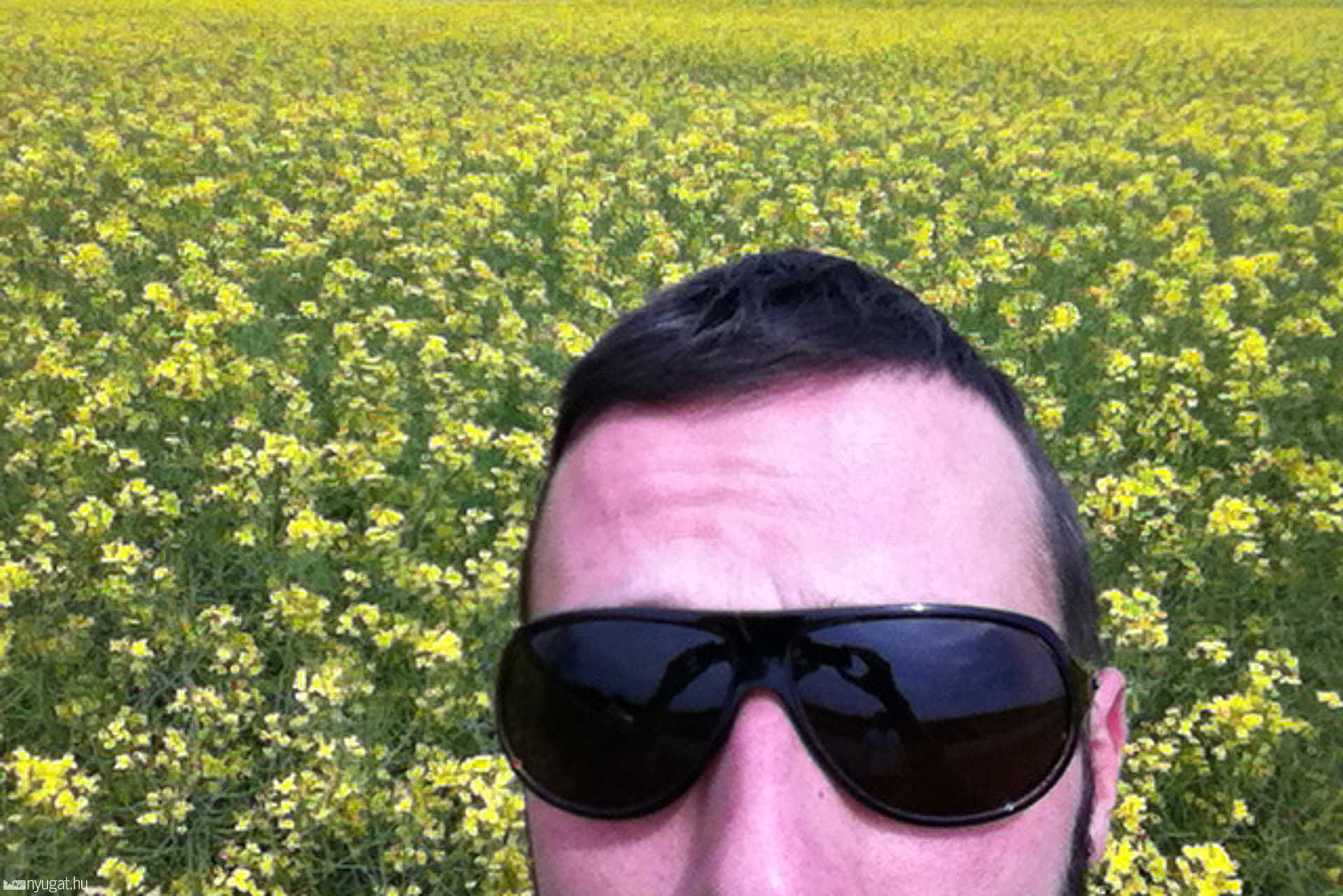 Szelfie a repceföldön