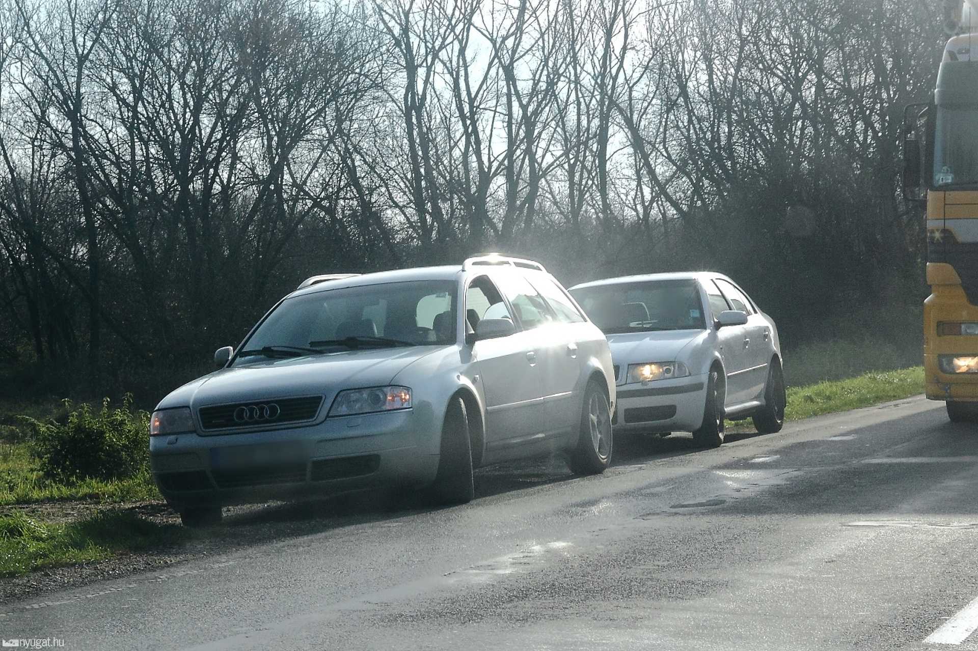 Rendőrségi akció a 86-os úton