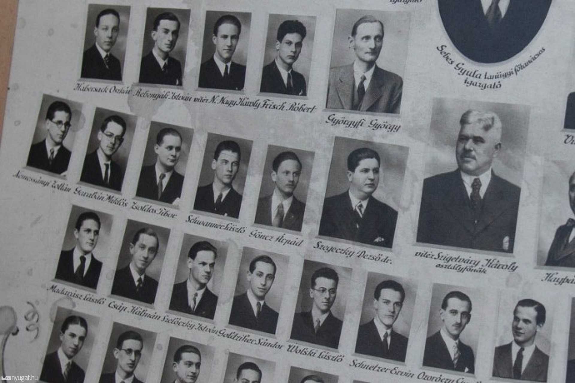 Göncz Árpád egykori középiskolás tablója