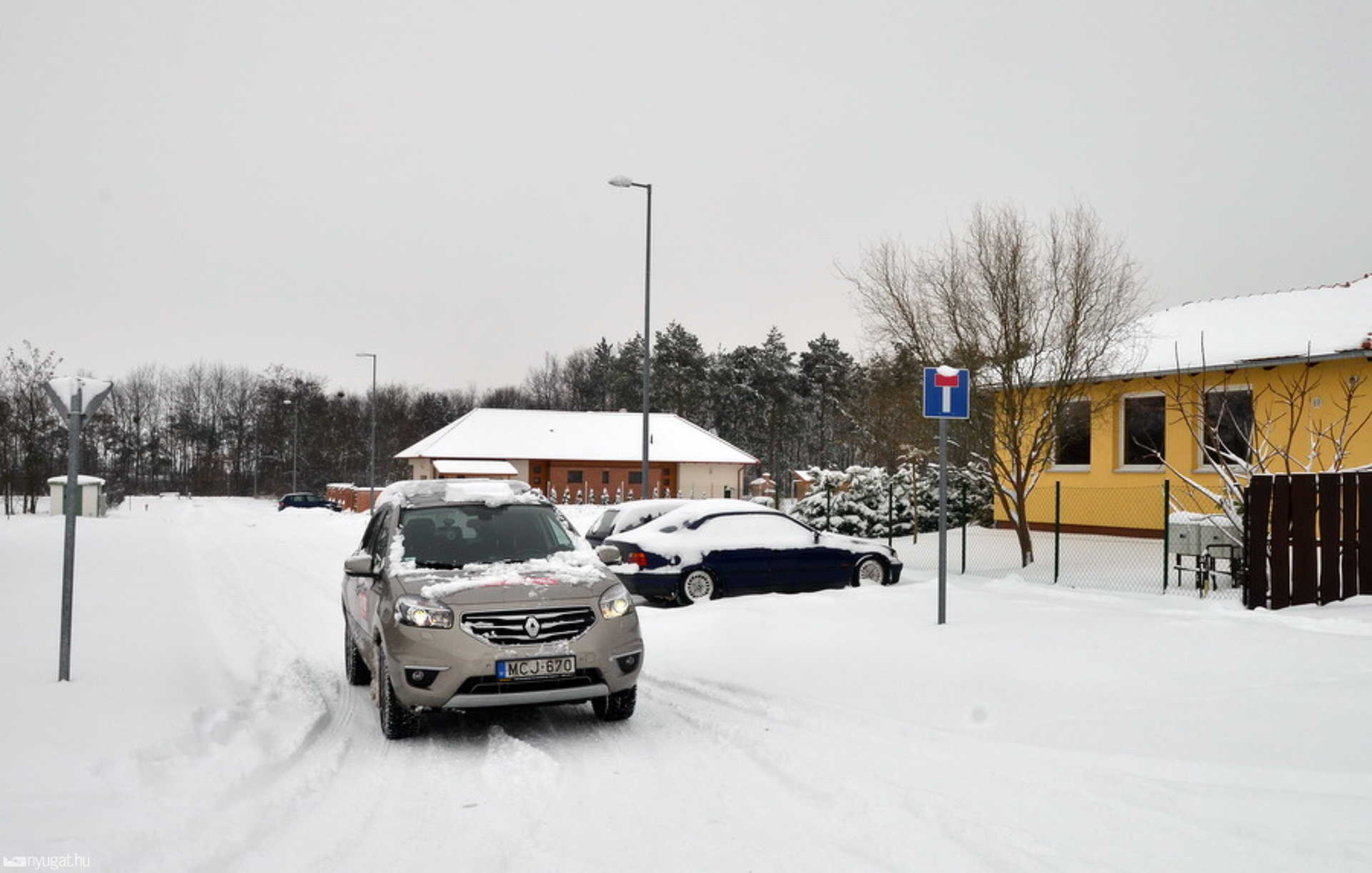 Téli útviszonyok Szombathelyen és környékén