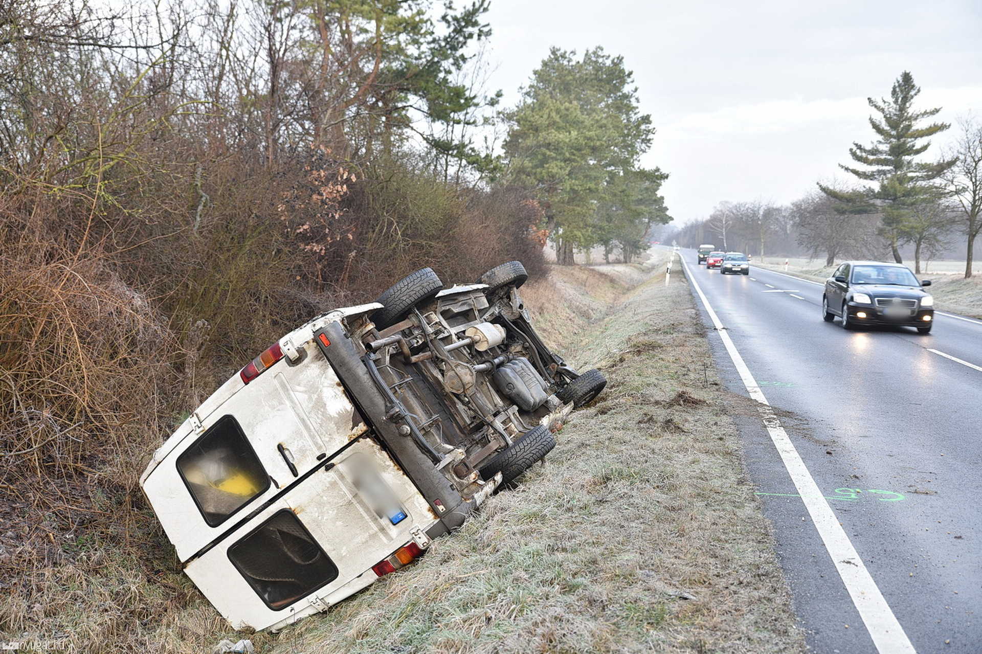 Súlyos baleset Borgáta mellett a 84-es főúton