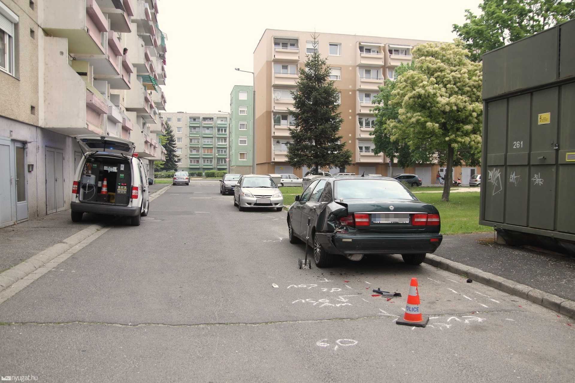 Összetört egy Lanciát, elhajtott a helyszínről
