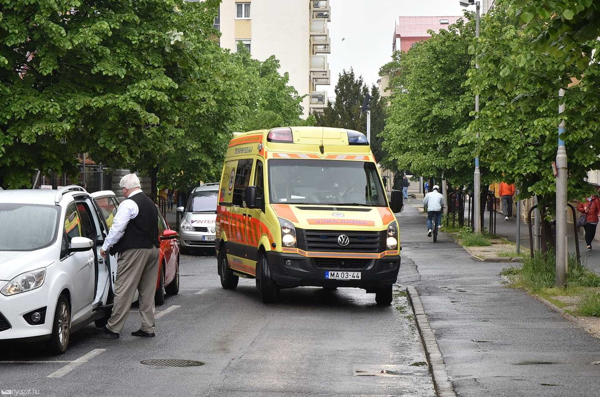 Kerékpáros baleset a Kőszegi utcában