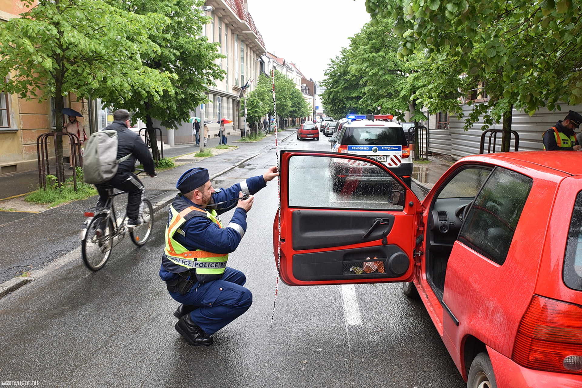 Kerékpáros baleset a Kőszegi utcában