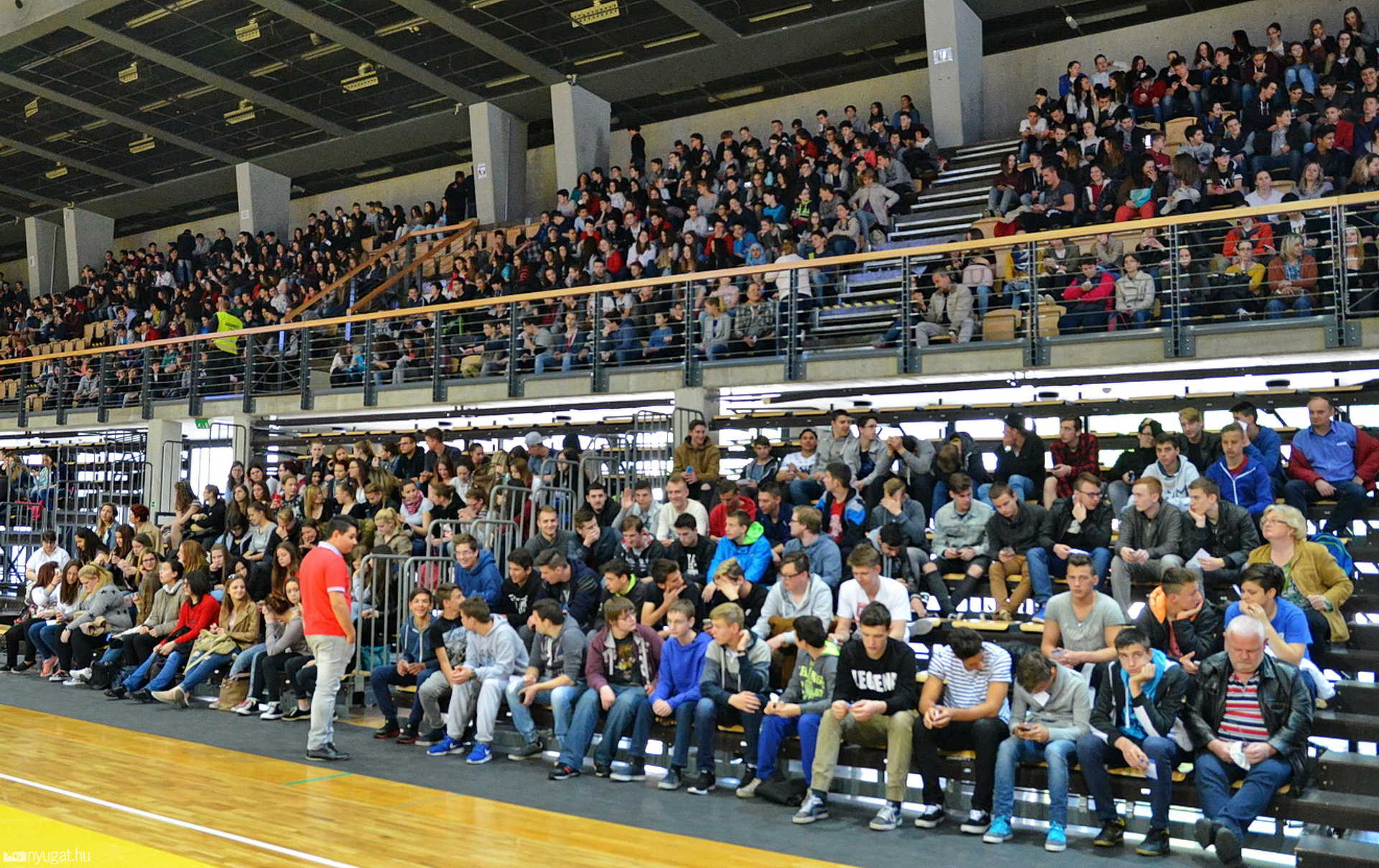 Arena Savaria kiürítési gyakorlat
