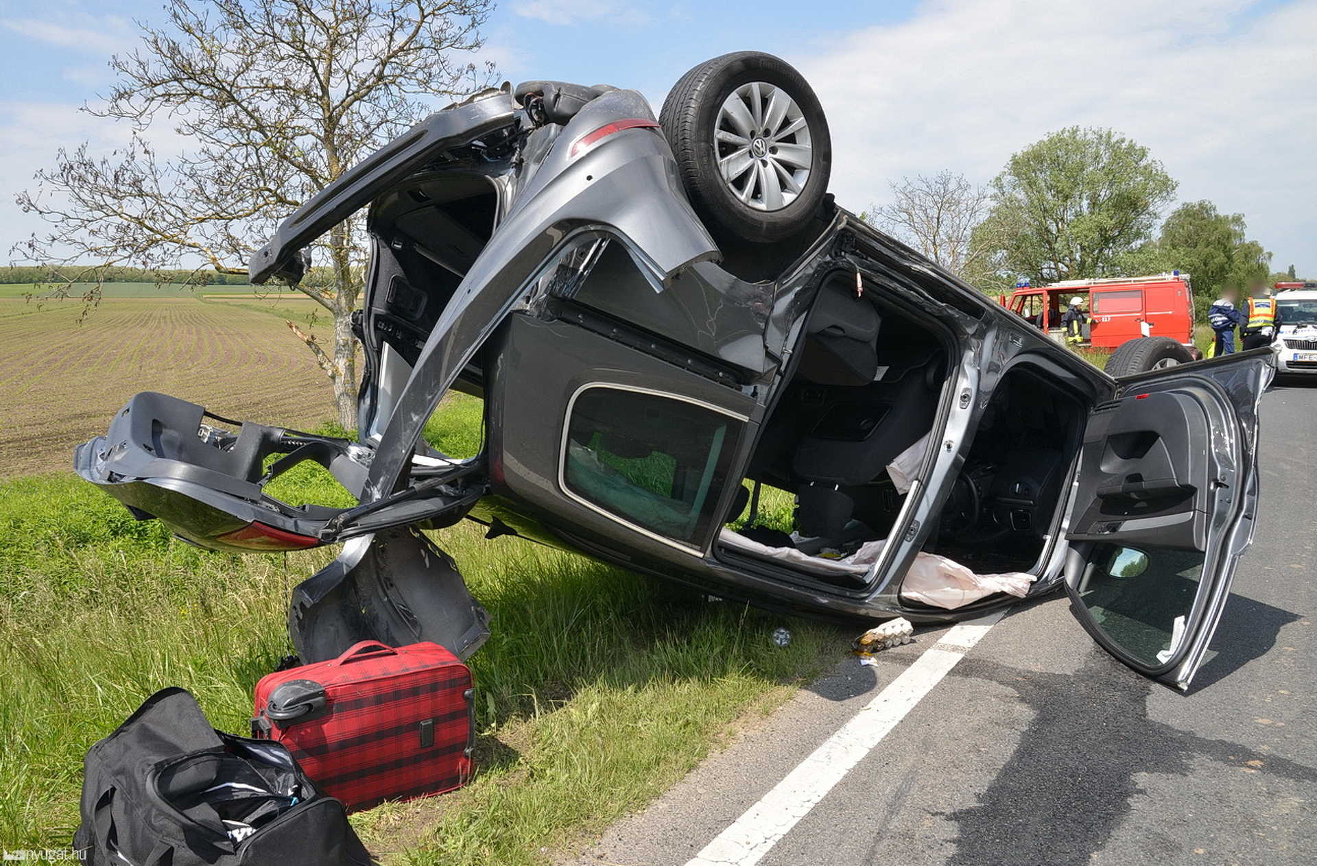 Buszbaleset a 84-es főúton