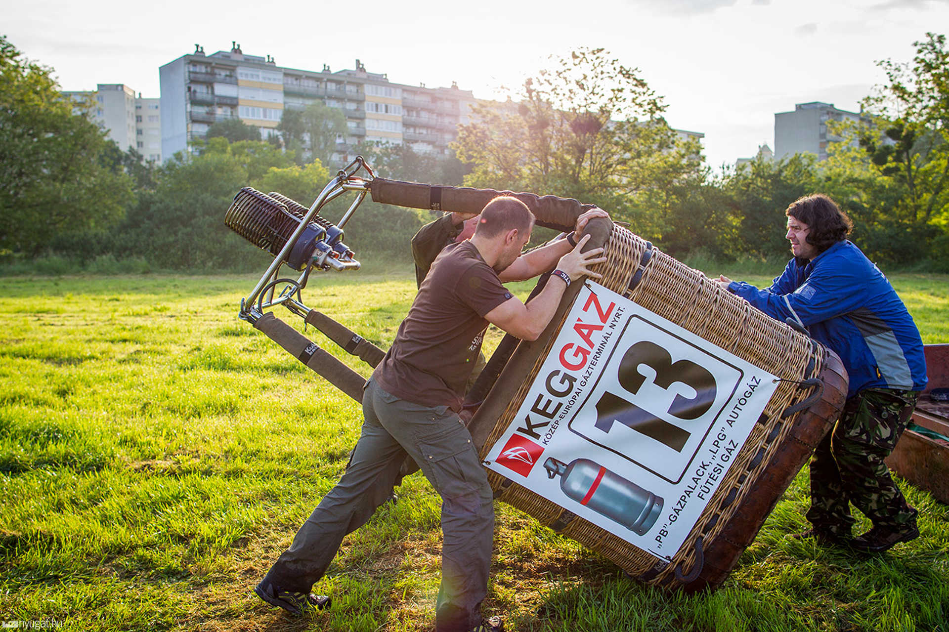 Hőlégballonnal a város felett