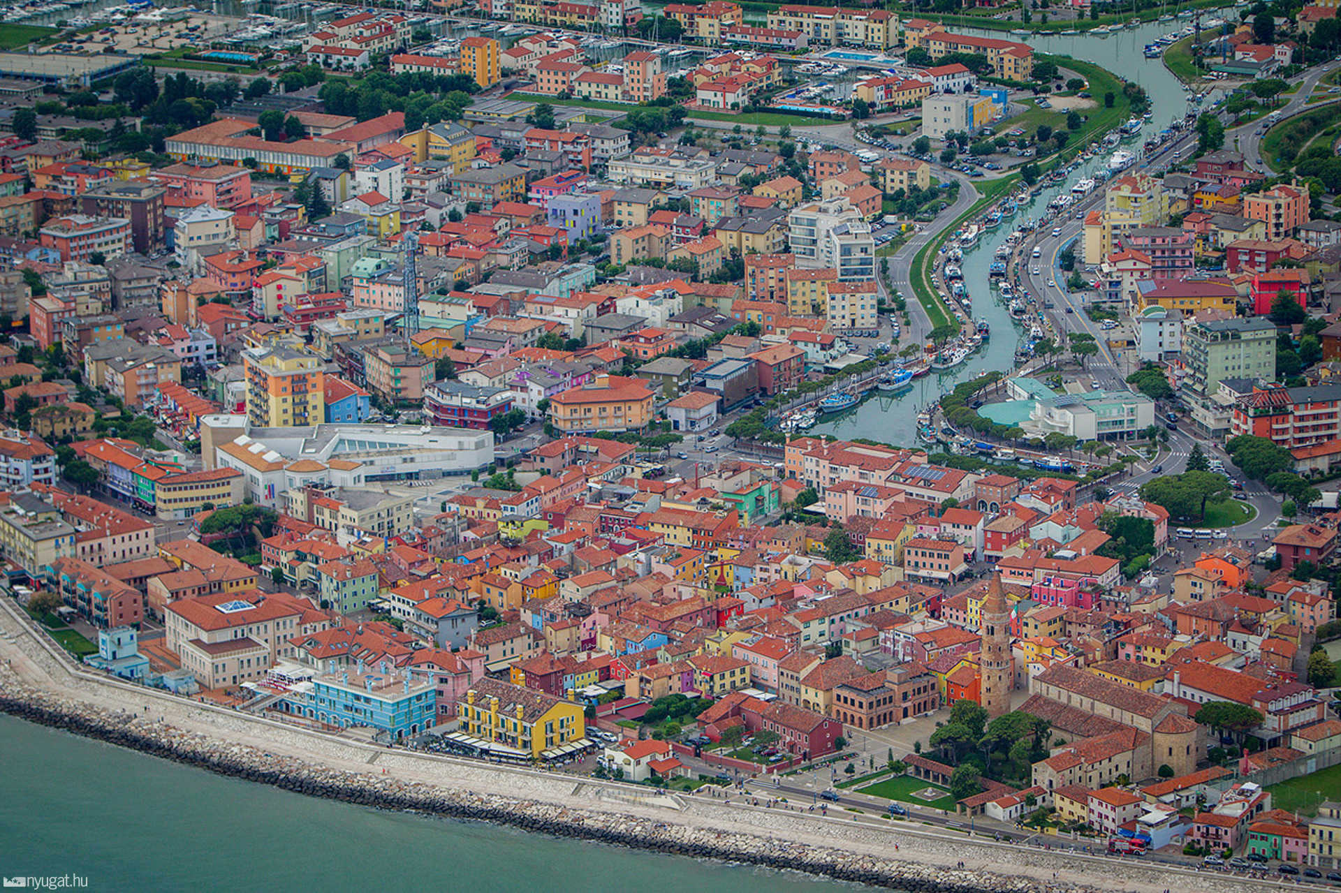 Caorle madártávlatból