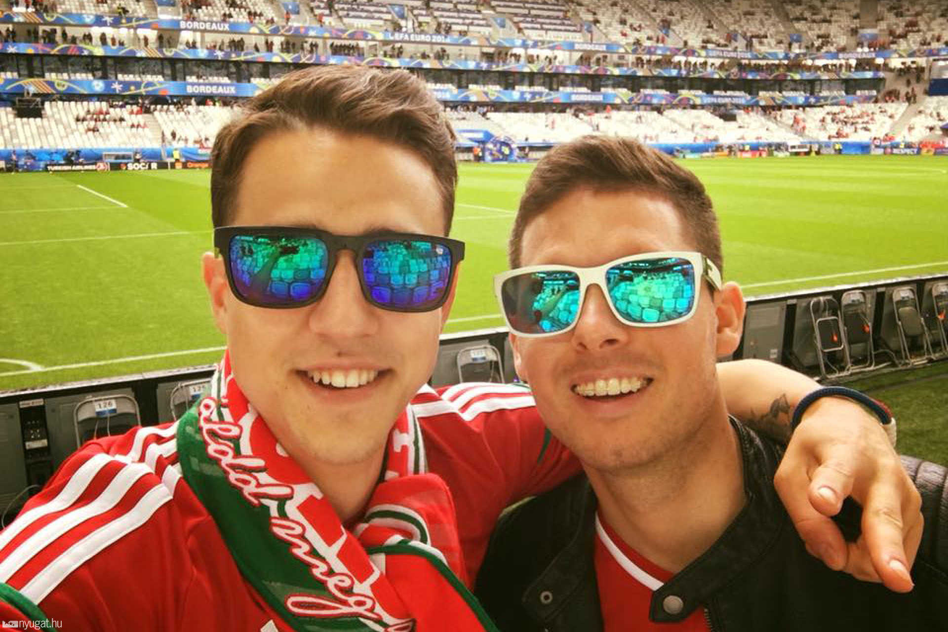 Öröm, öröm és öröm! A mi szombathelyi srácaink a stadionban, ahol a nagy dolgok történtek. 