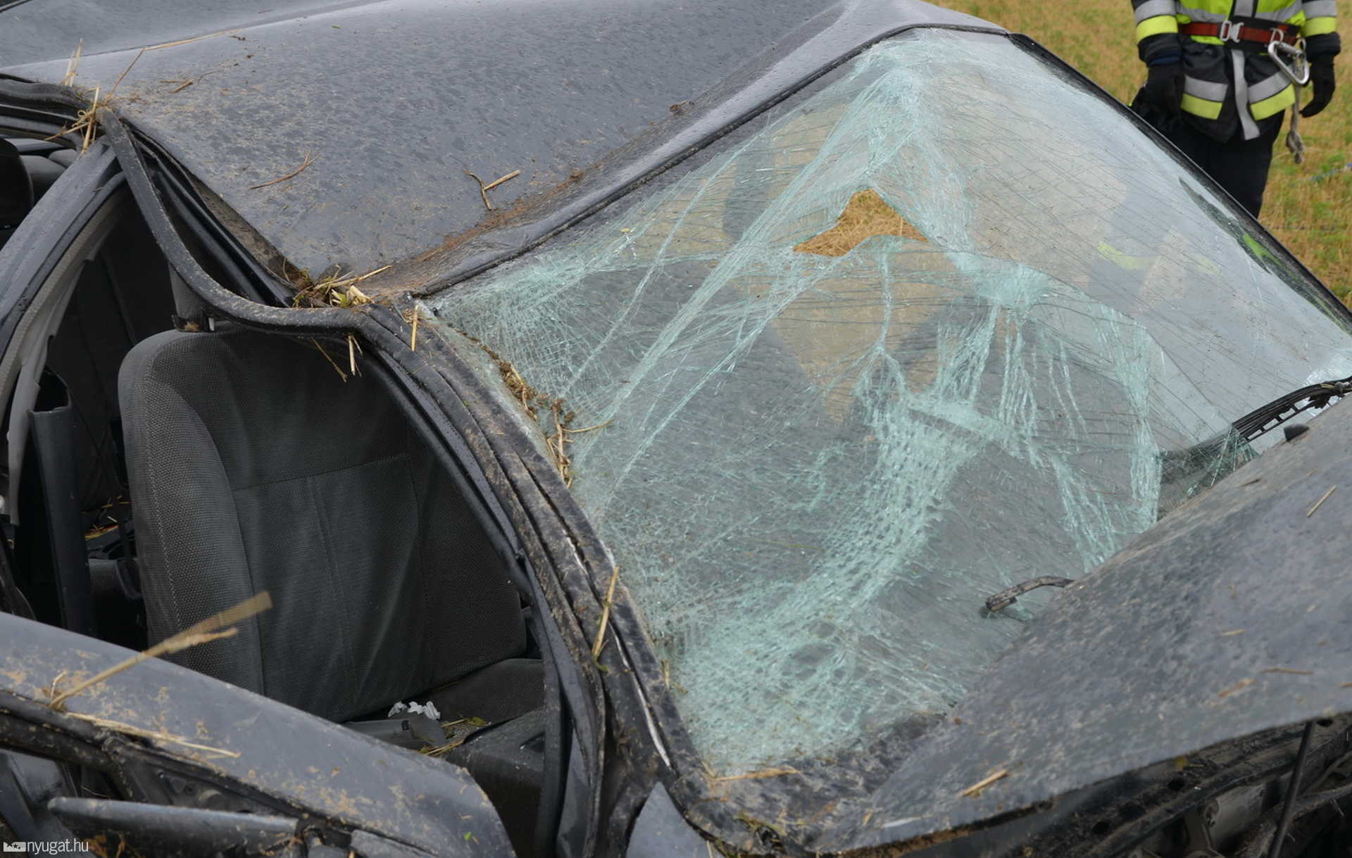 Baleset Vasegerszeg és Vámoscsalád között a 86-os főúton