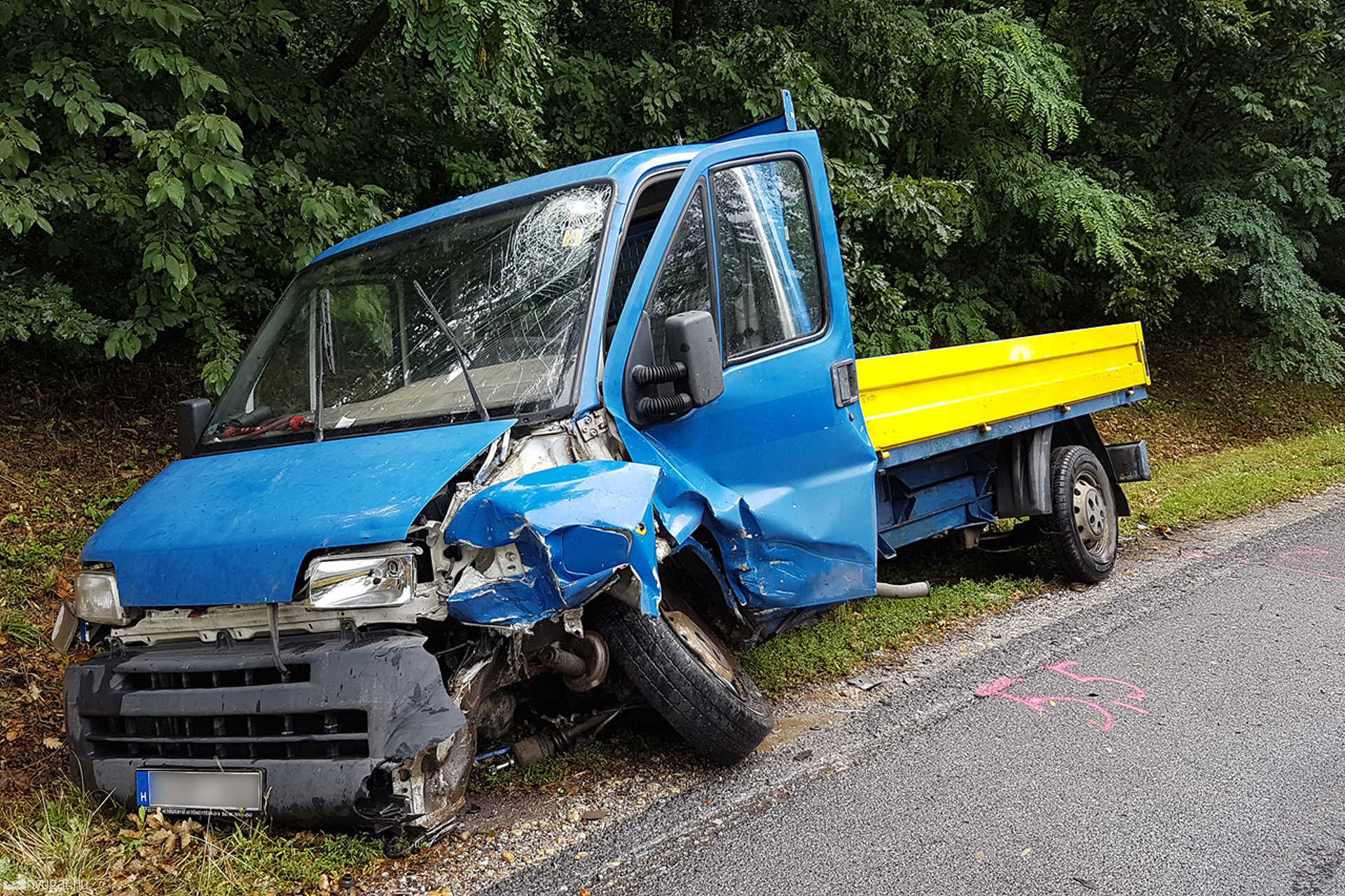 Megcsúszott a vizes úton, félfrontálisan ütközött egy VW Horvátzsidánynál