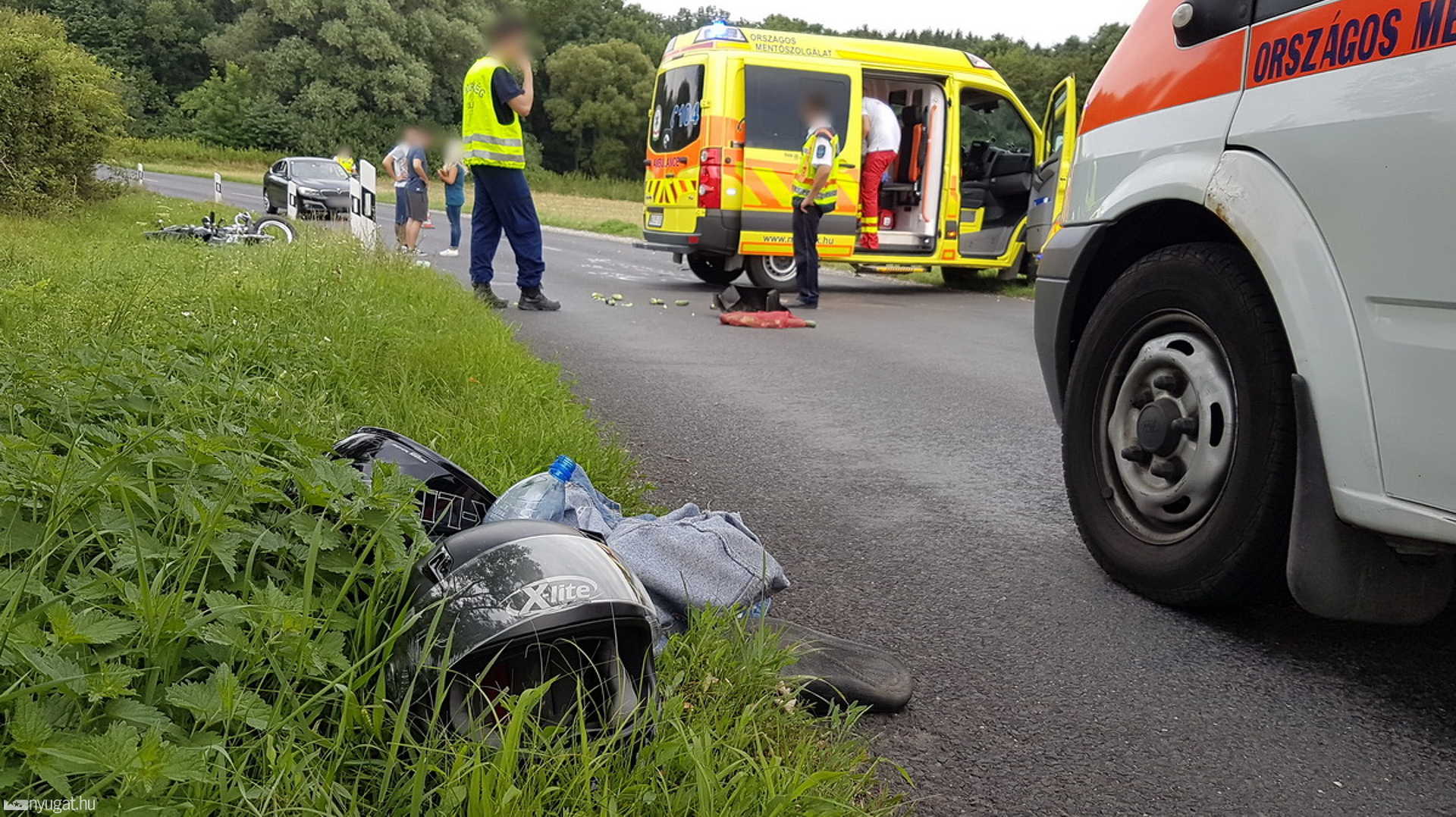 Ketten súlyosan megsérültek a horvátzsidányi motorbalesetben